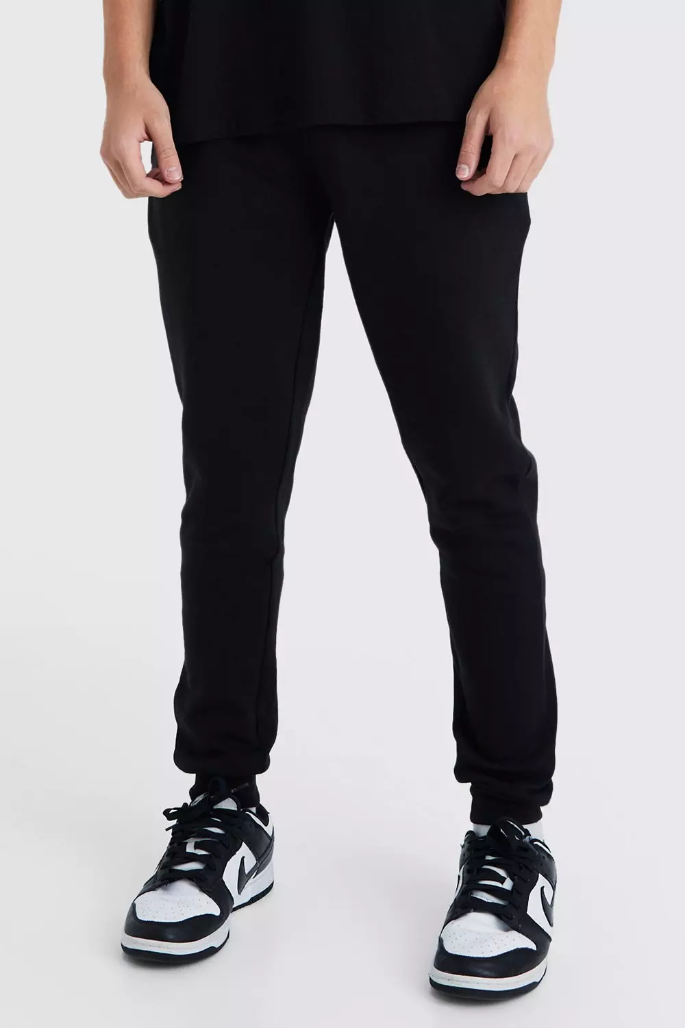 Super Skinny Fit Sweatpants Black