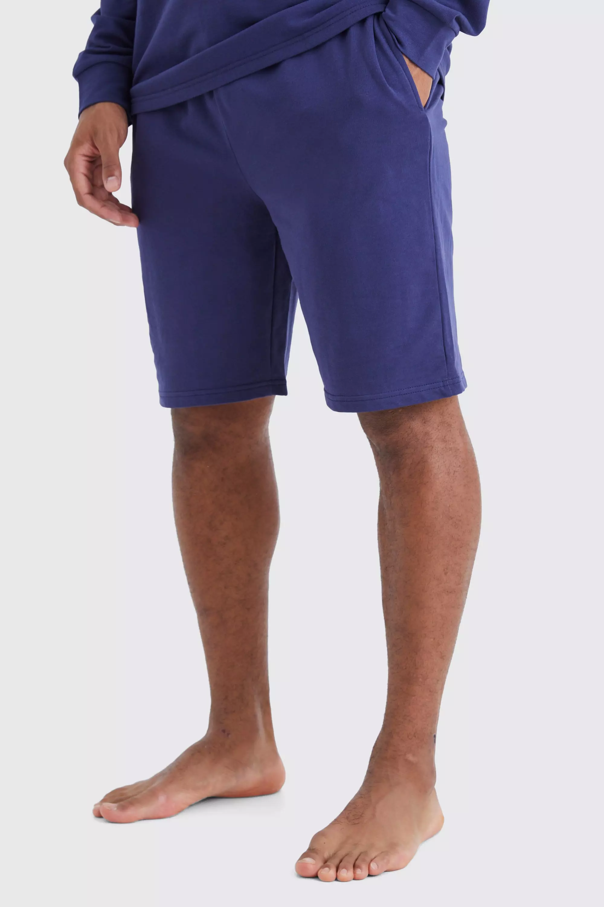 Soft Feel Loose Fit Lounge Short Navy