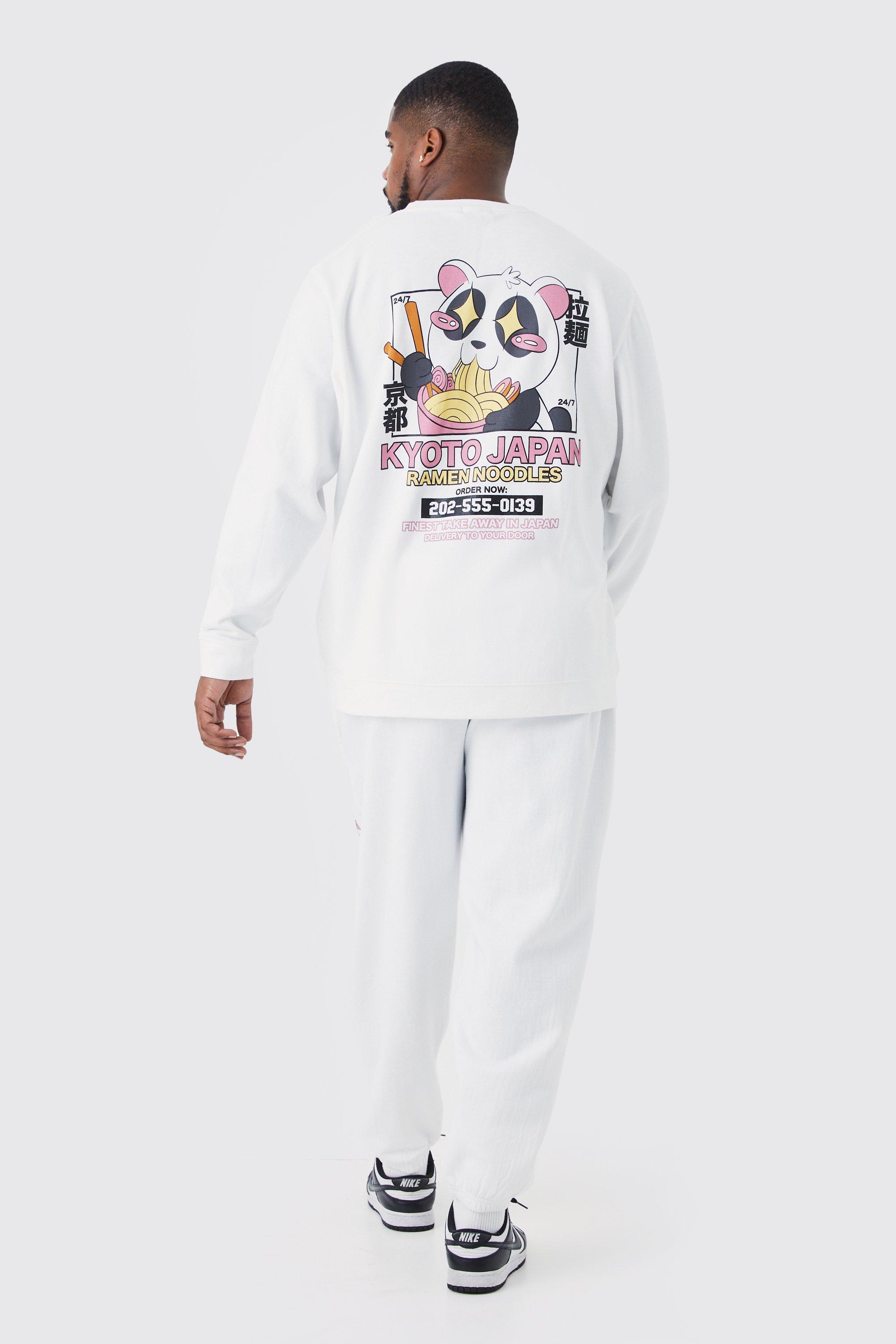 Plus Panda Kyoto Ramen Sweat Tracksuit boohooMAN USA