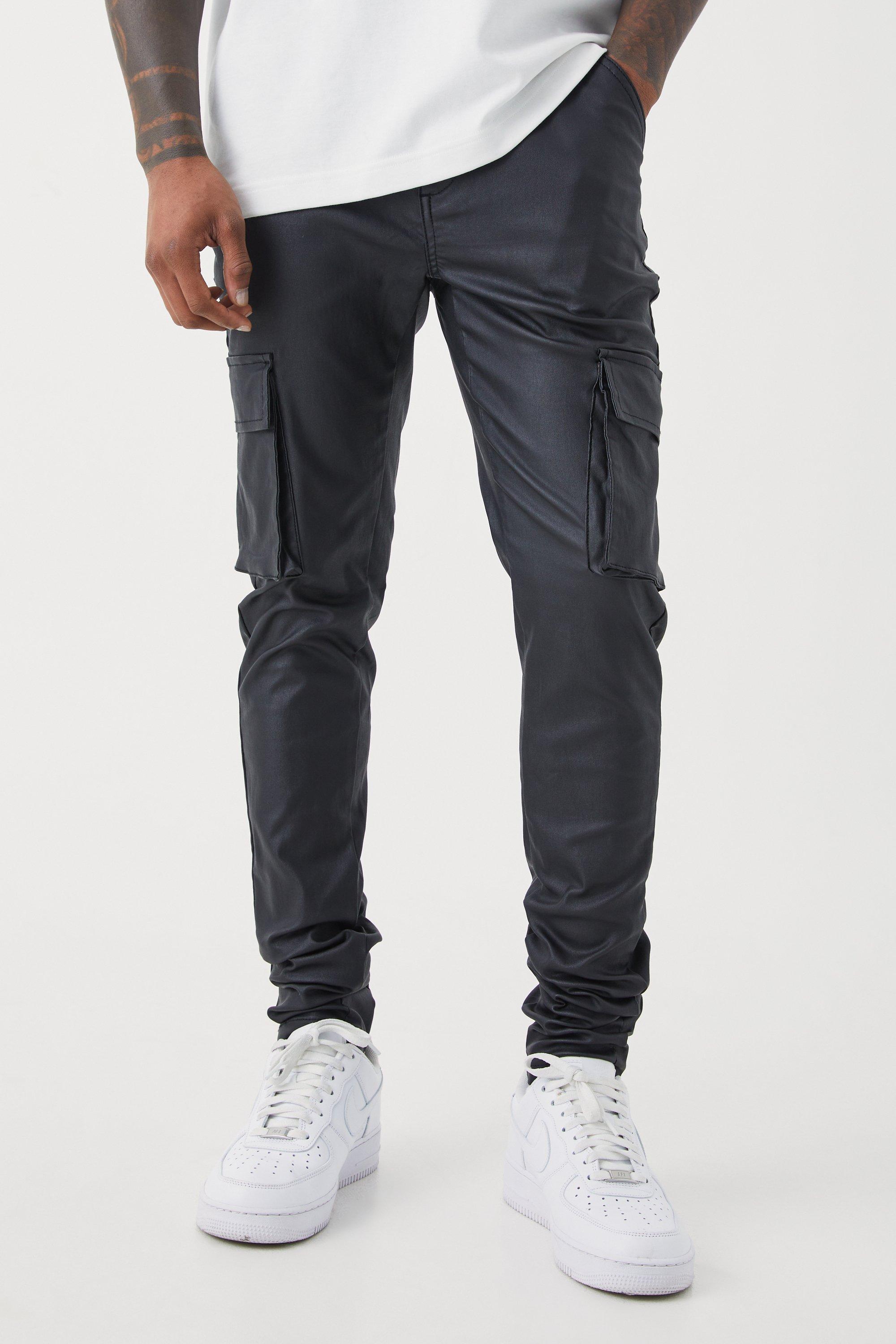 PRPS Slim Fit Twill Cargo Pants Black, $375, Neiman Marcus