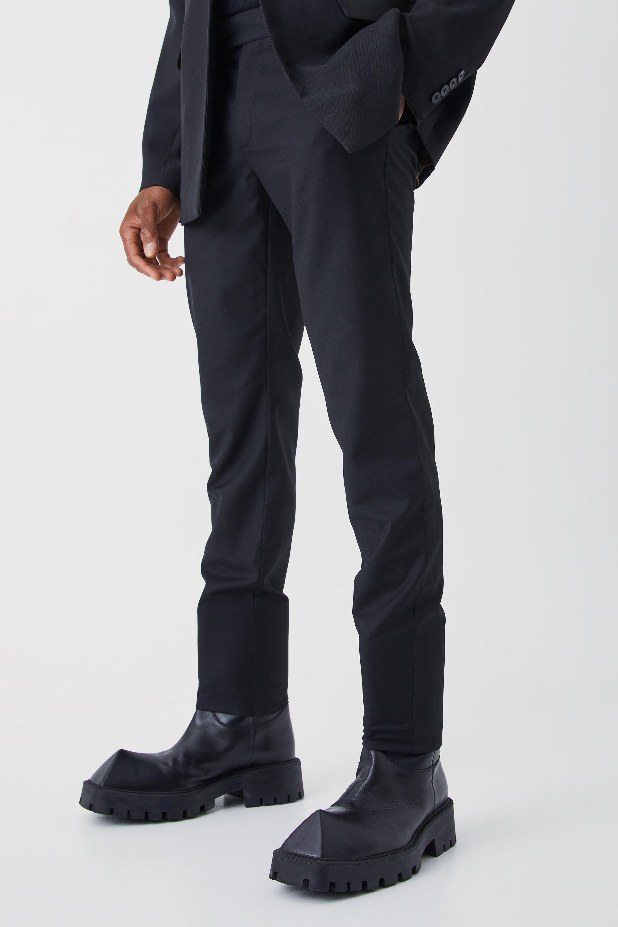 Black Skinny Fit Tailored Pants