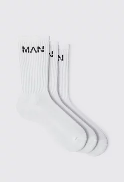 3 Pack Man Sport Socks Black