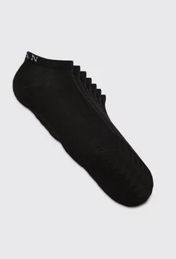 Black 7 Pack Man Sneaker Socks