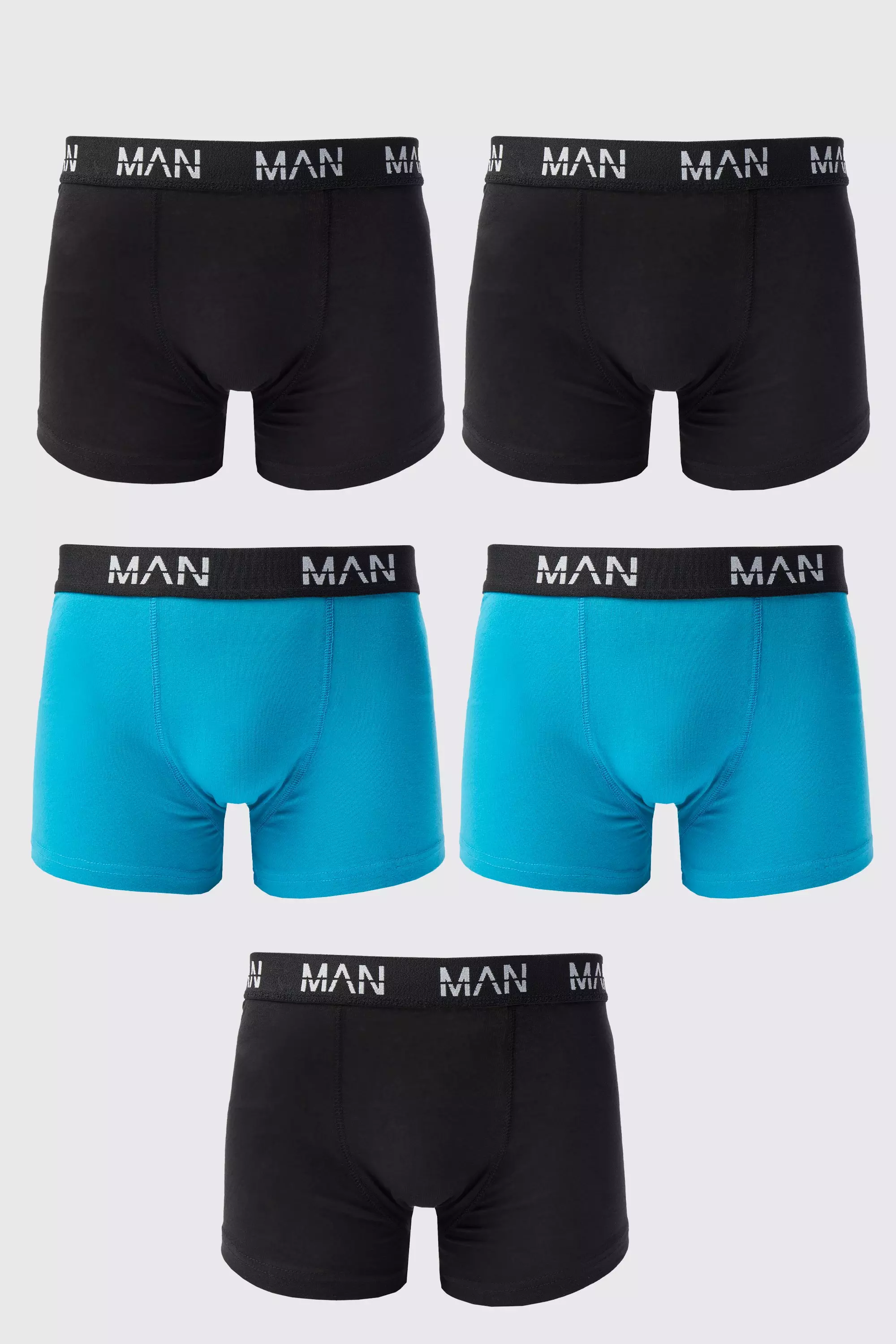 5 Pack Man Dash Mixed Trunks Multi