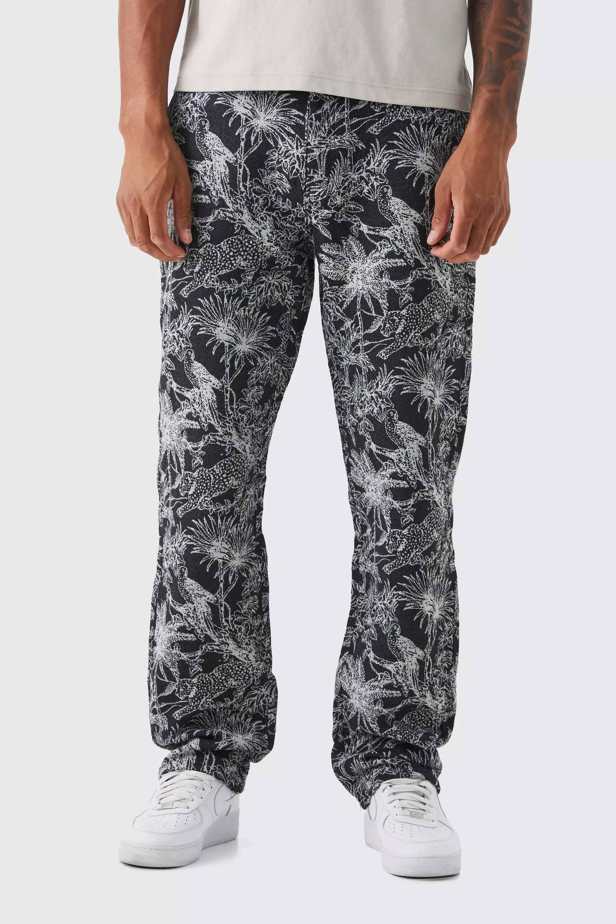 Tall Relaxed Fit Tapestry Pants Stone