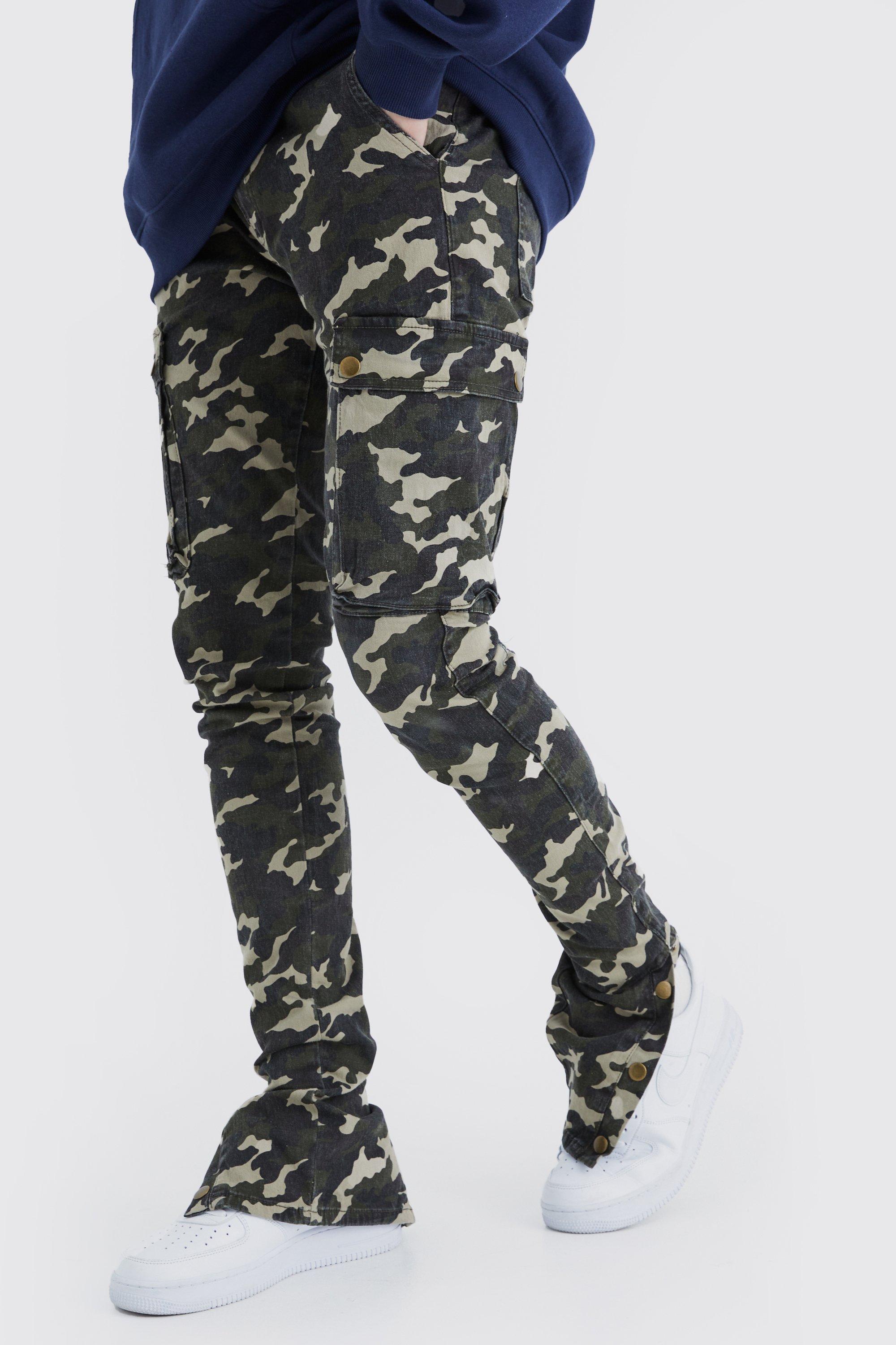 Camo cargo hot sale skinny jeans