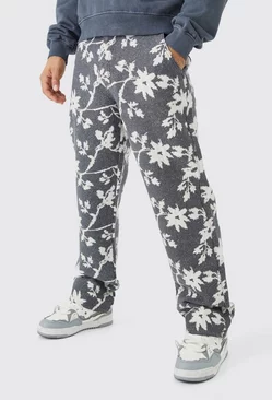 Relaxed Fit Tapestry Pants Charcoal