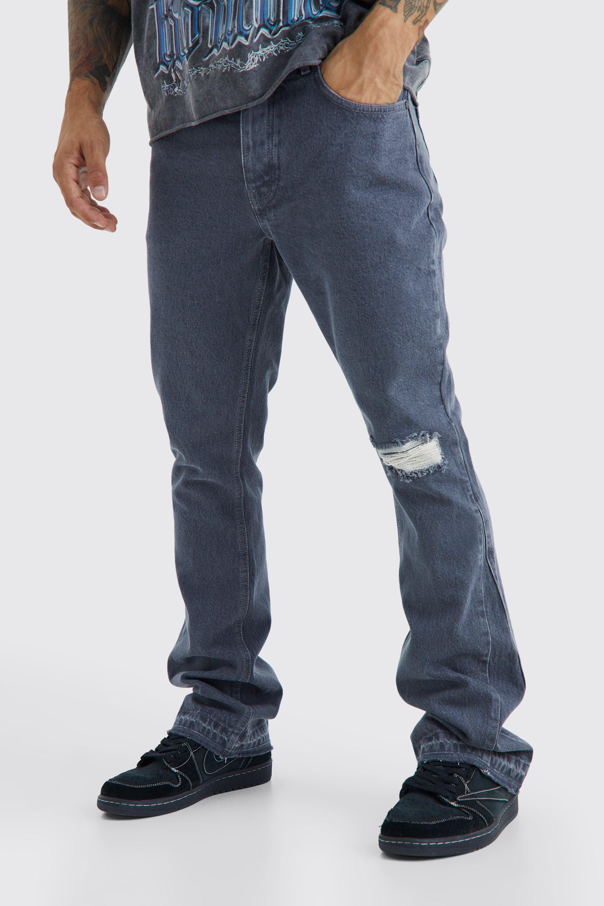 Jeans Men Grey Grey | boohooMAN USA | Light Jeans & For Grey Dark