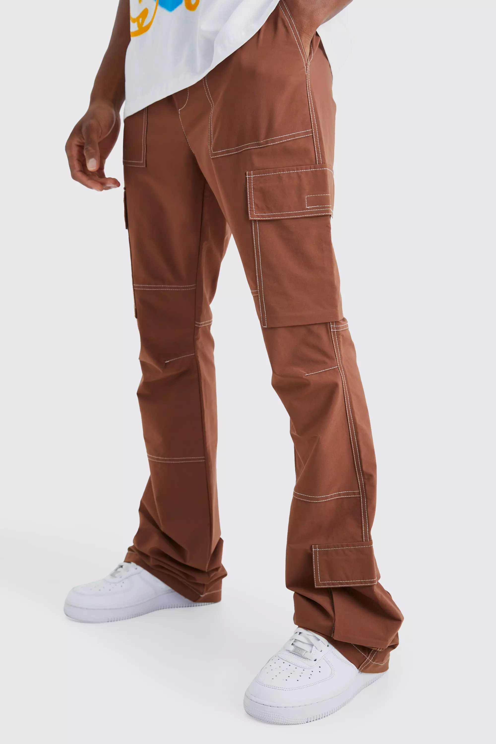 Men's Contrast Stitch Pants