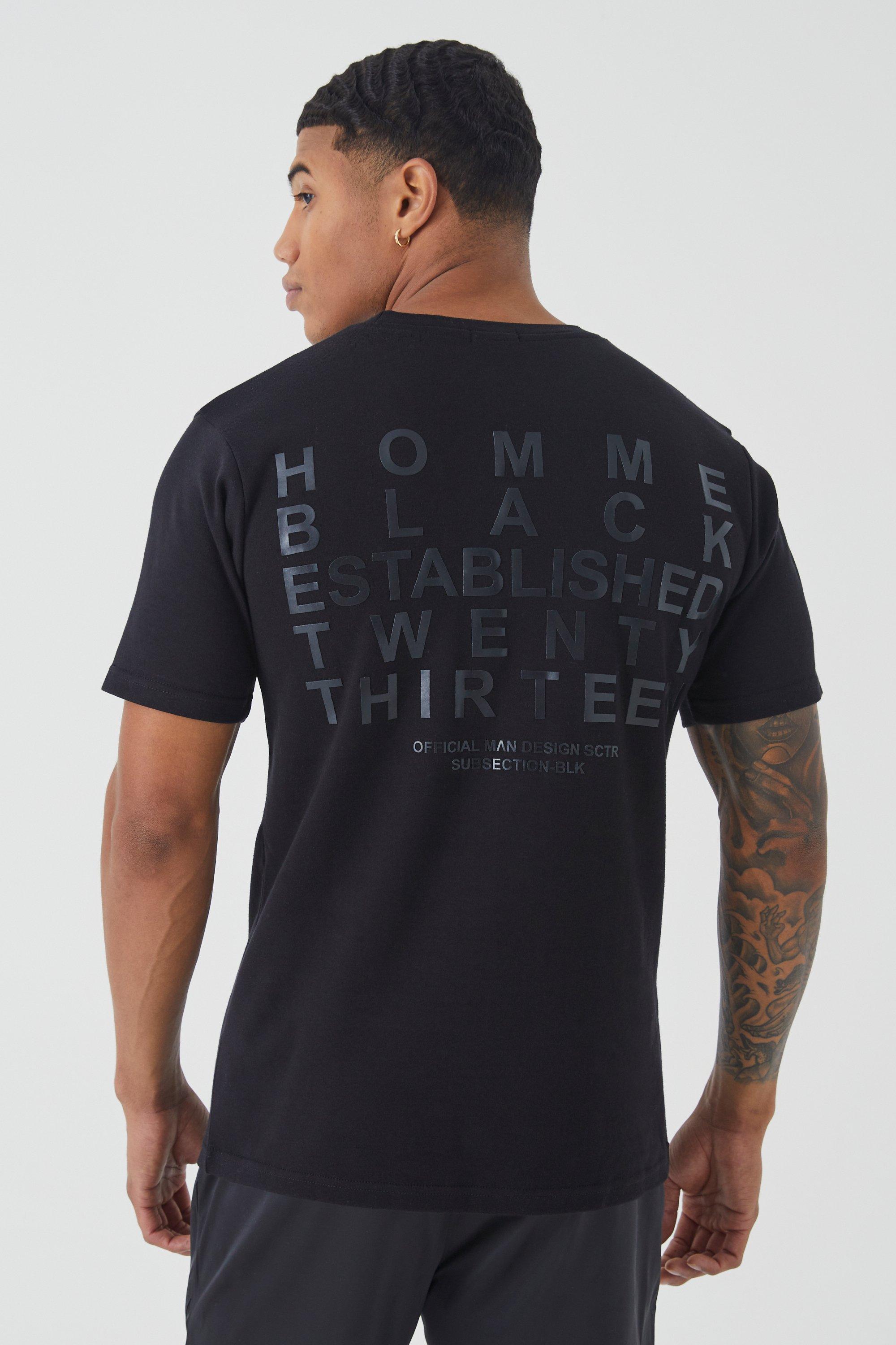 T shirt best sale homme slim