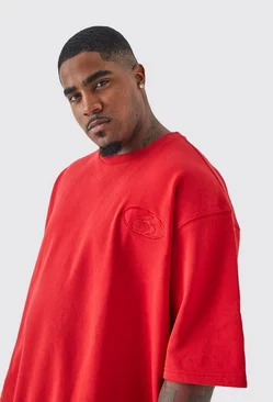 Red Plus Oversized Ss Heavyweight Boxy Sweatshirt