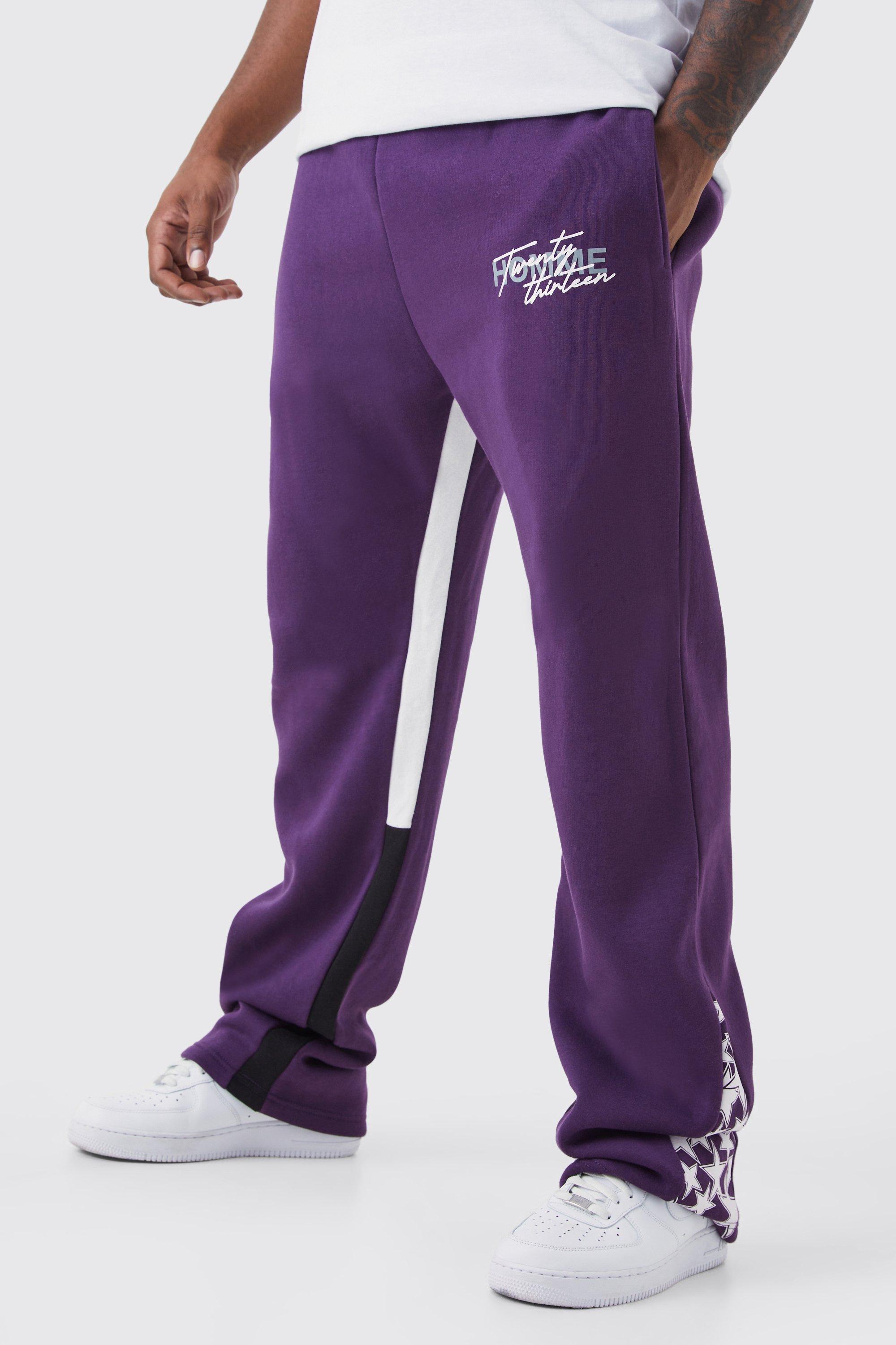 Plus Slim Stacked Flare Star Gusset Sweatpants