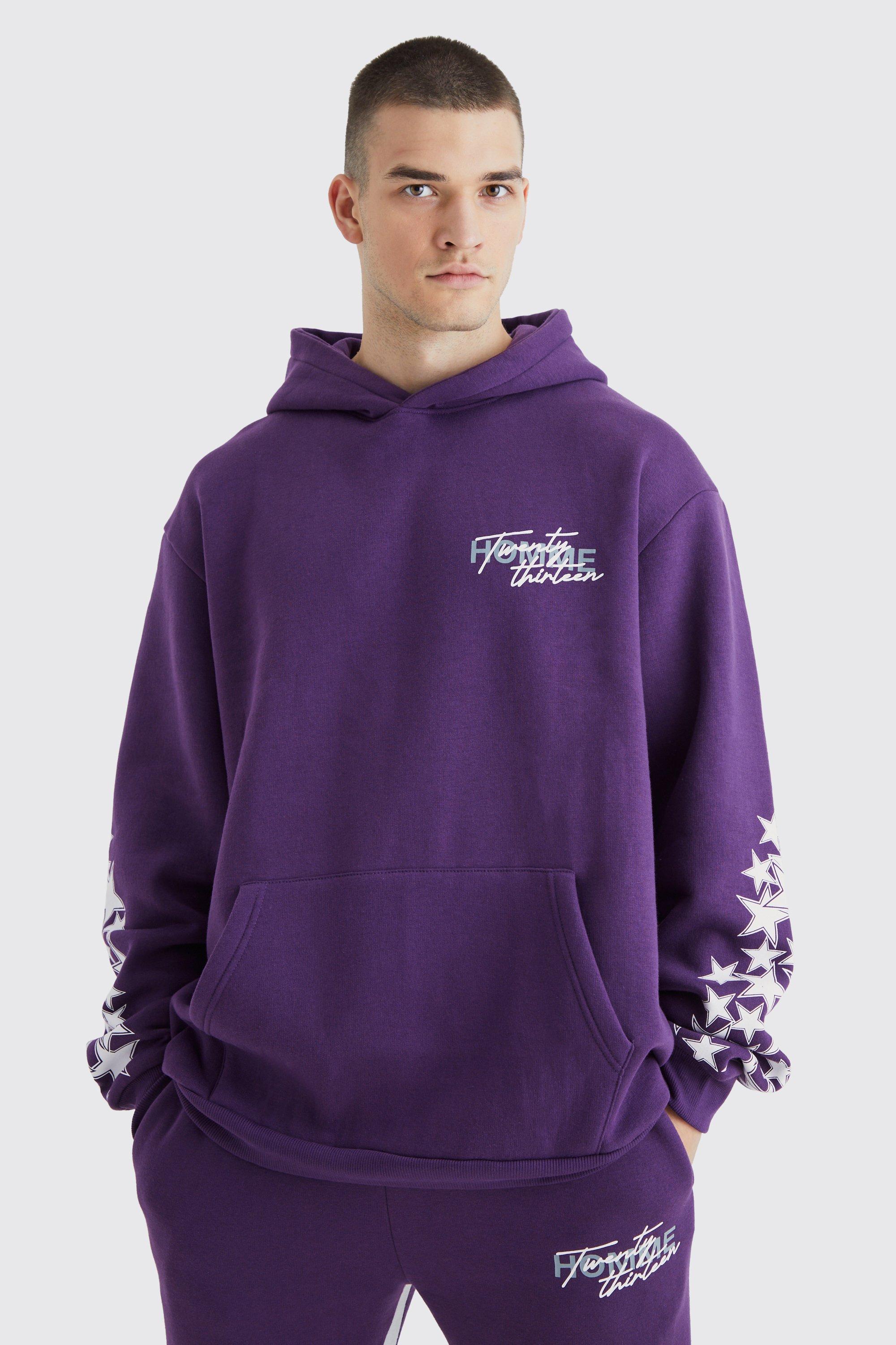 Boohooman best sale purple hoodie