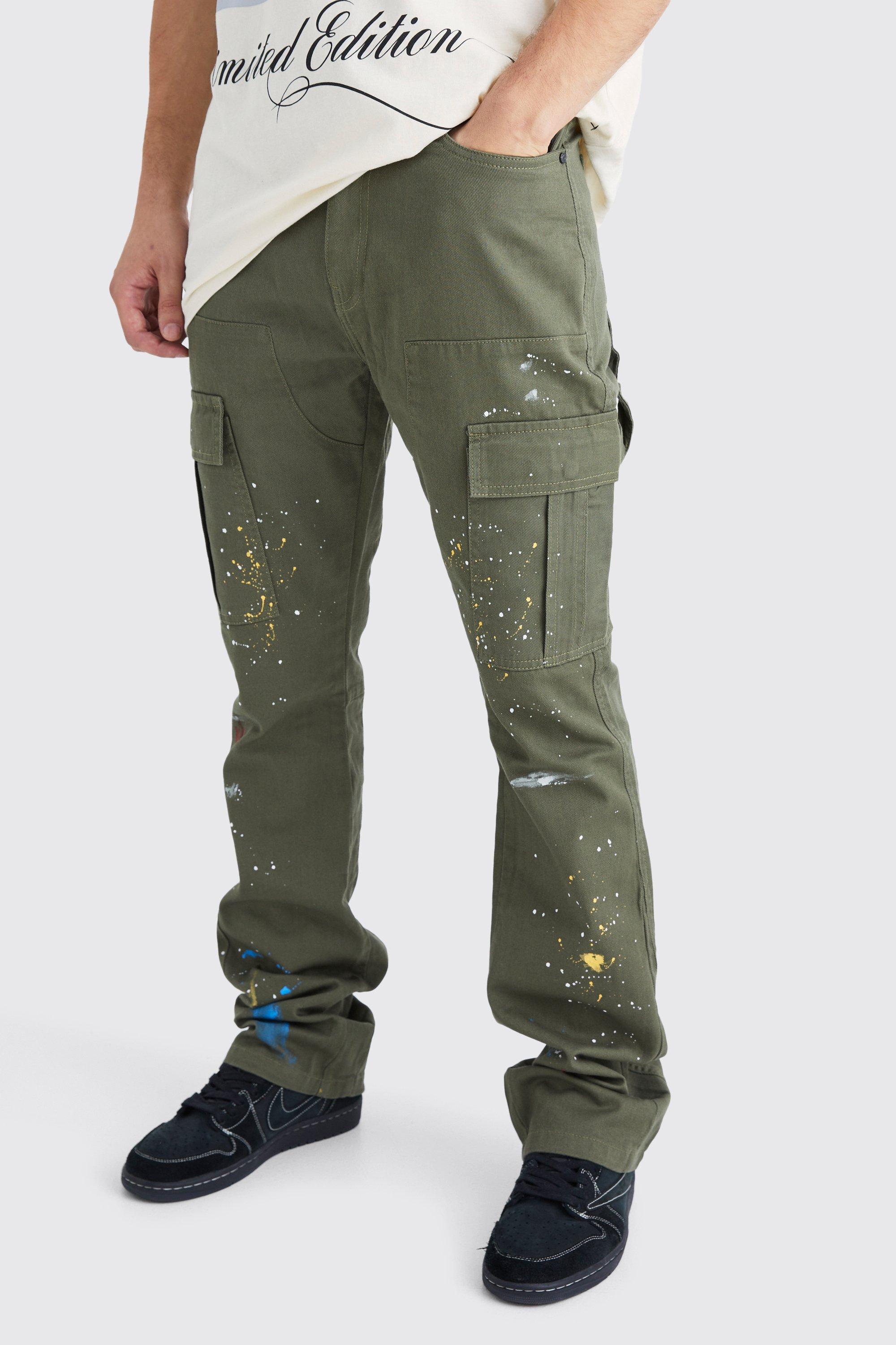 Tall Straight Leg Twill Cargo Trousers