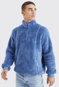 Official Piping Borg 1/4 Zip Funnel Sweat slate blue