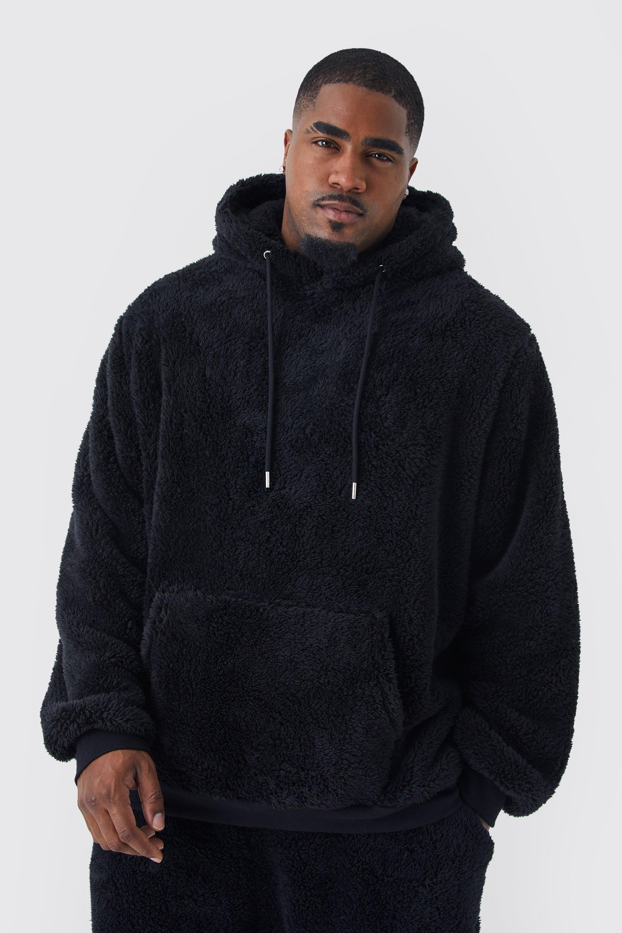 Boohooman fluffy hoodie new arrivals