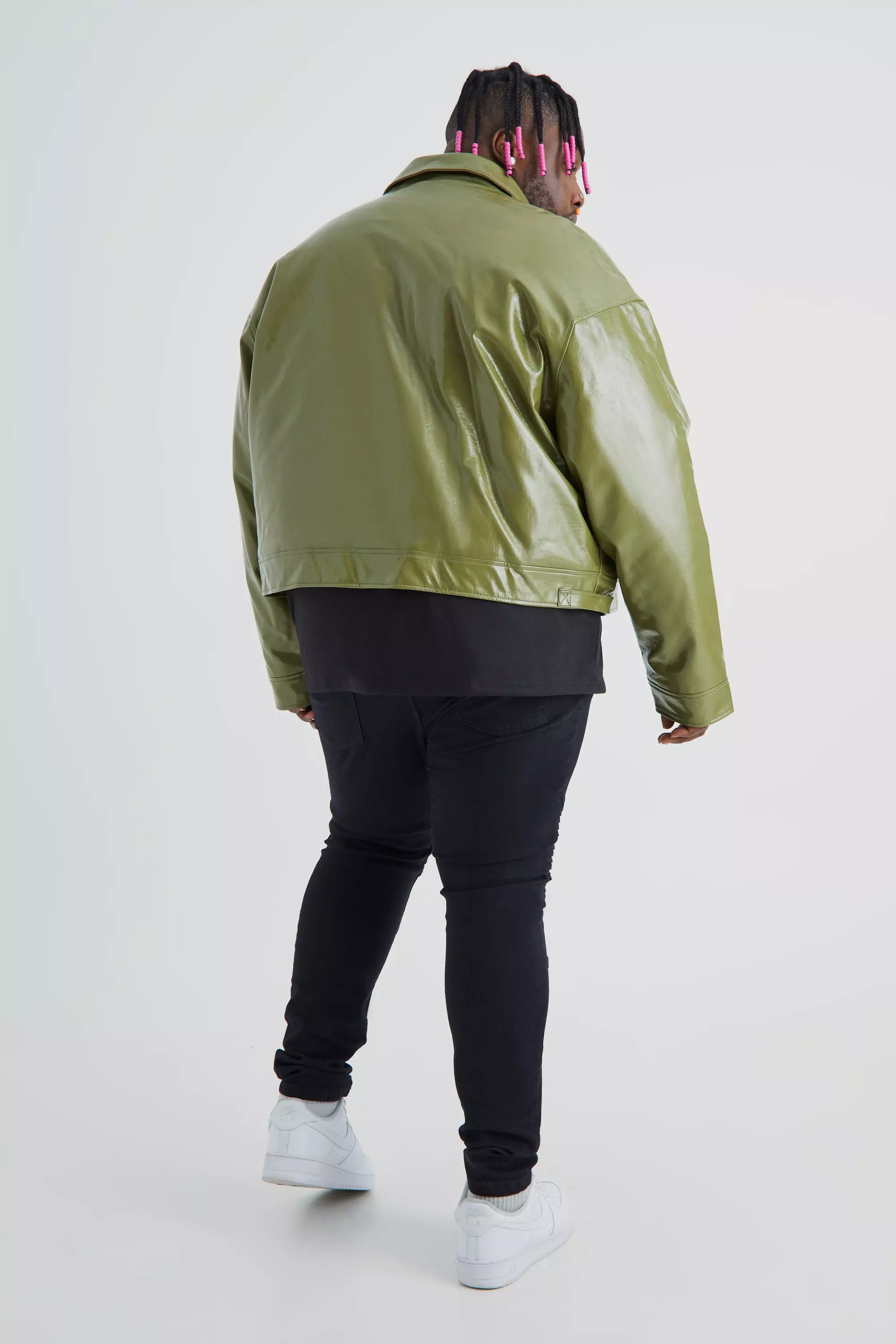 Grande taille - Veste Harrington ample , Olive autre image