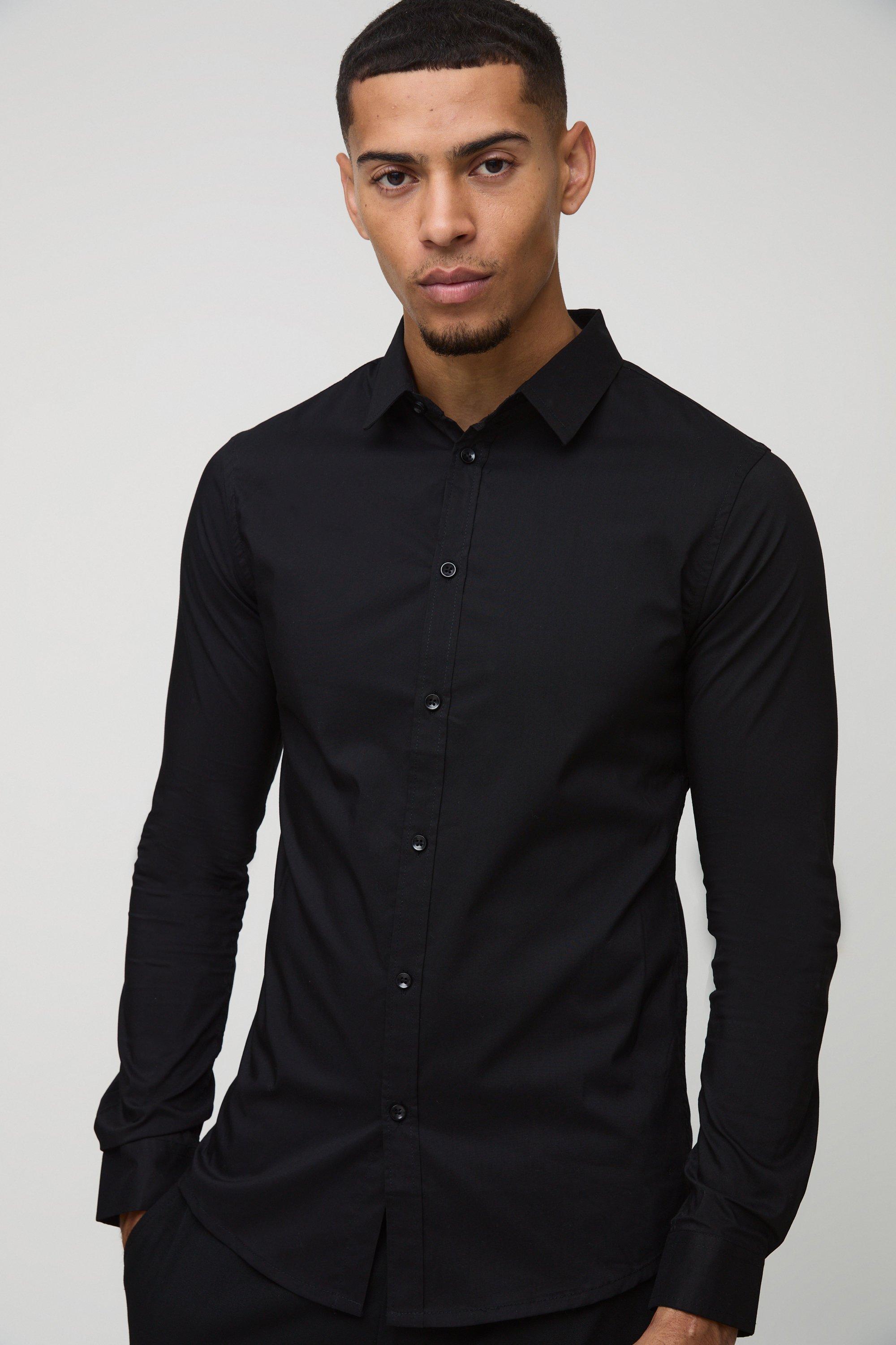 Long-Sleeved Slim Shirt - Men - Ready-to-Wear