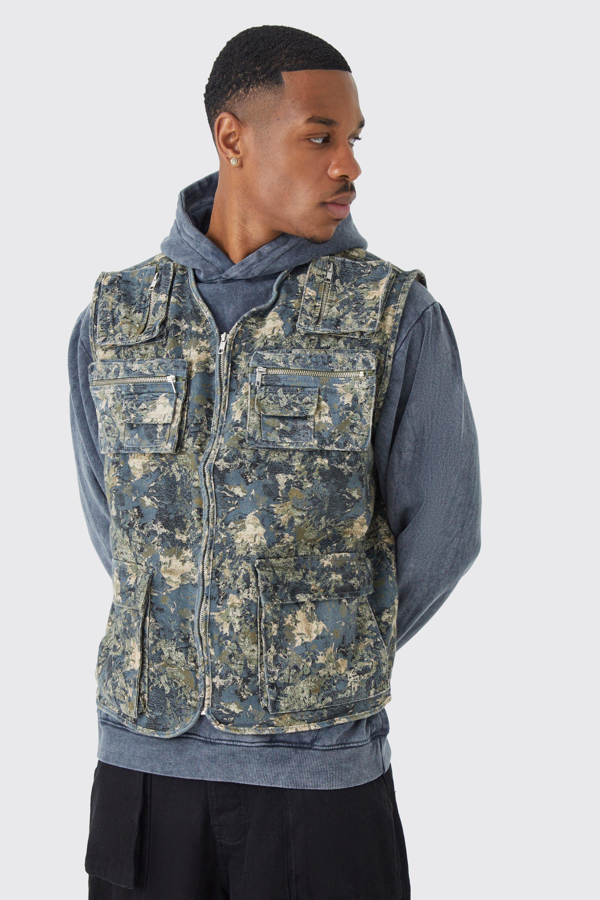 Gilet tactique mode sans manches gris