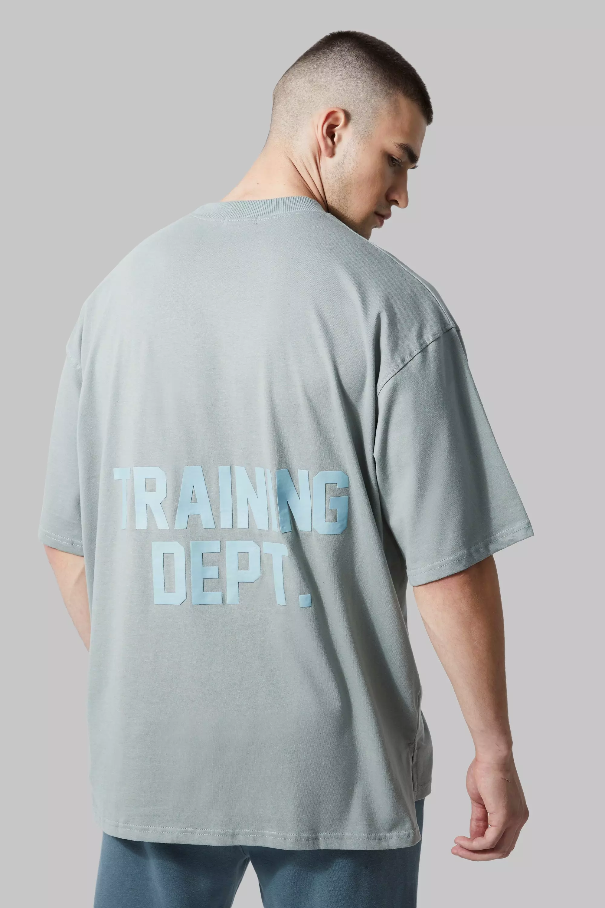 Sage Green Tall Active Training Dept Oversized T-shirt