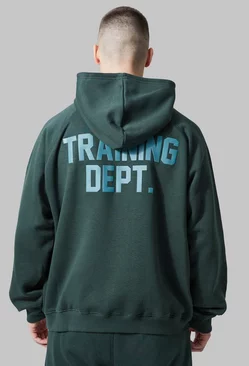Green Tall Active Training Dept Oversized Boxy Hoodie