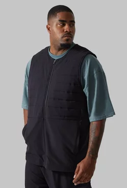 Black Plus Active Training Dept Quilted Body Warmer