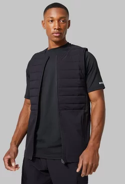 Active Training Dept Quilted Body Warmer Black