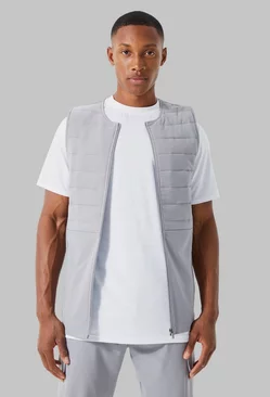 Grey Active Training Dept Quilted Body Warmer