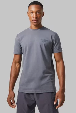 Active Training Dept Performance Slim T-shirt Charcoal