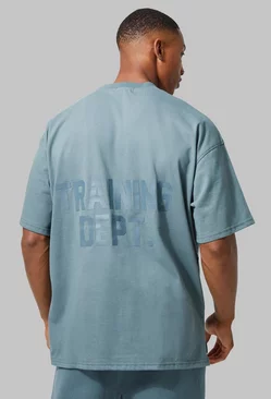 Blue Active Training Dept Oversized T-shirt
