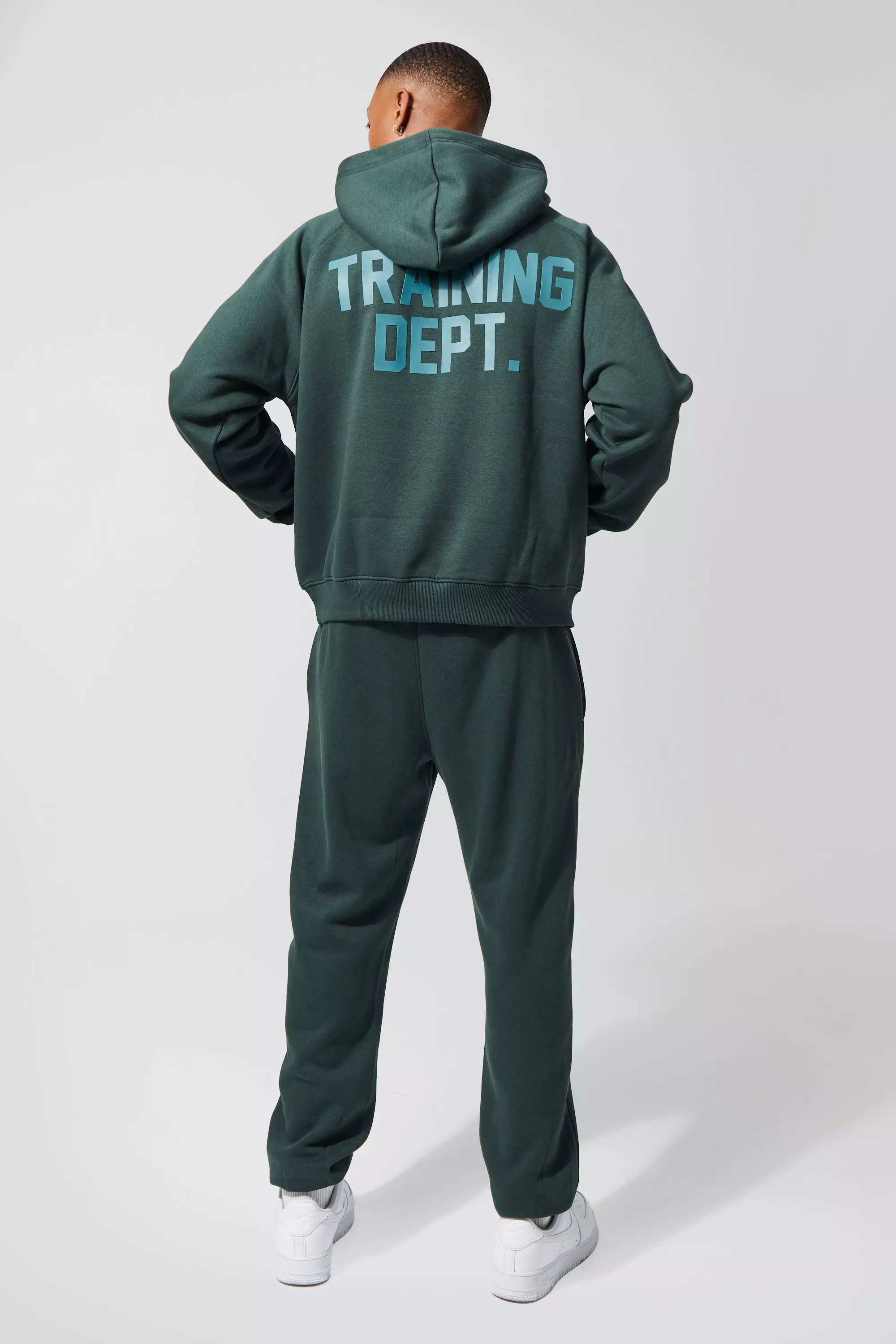 Dark green Active Oversized Boxy Training Dept Hoodie alternatieve afbeelding