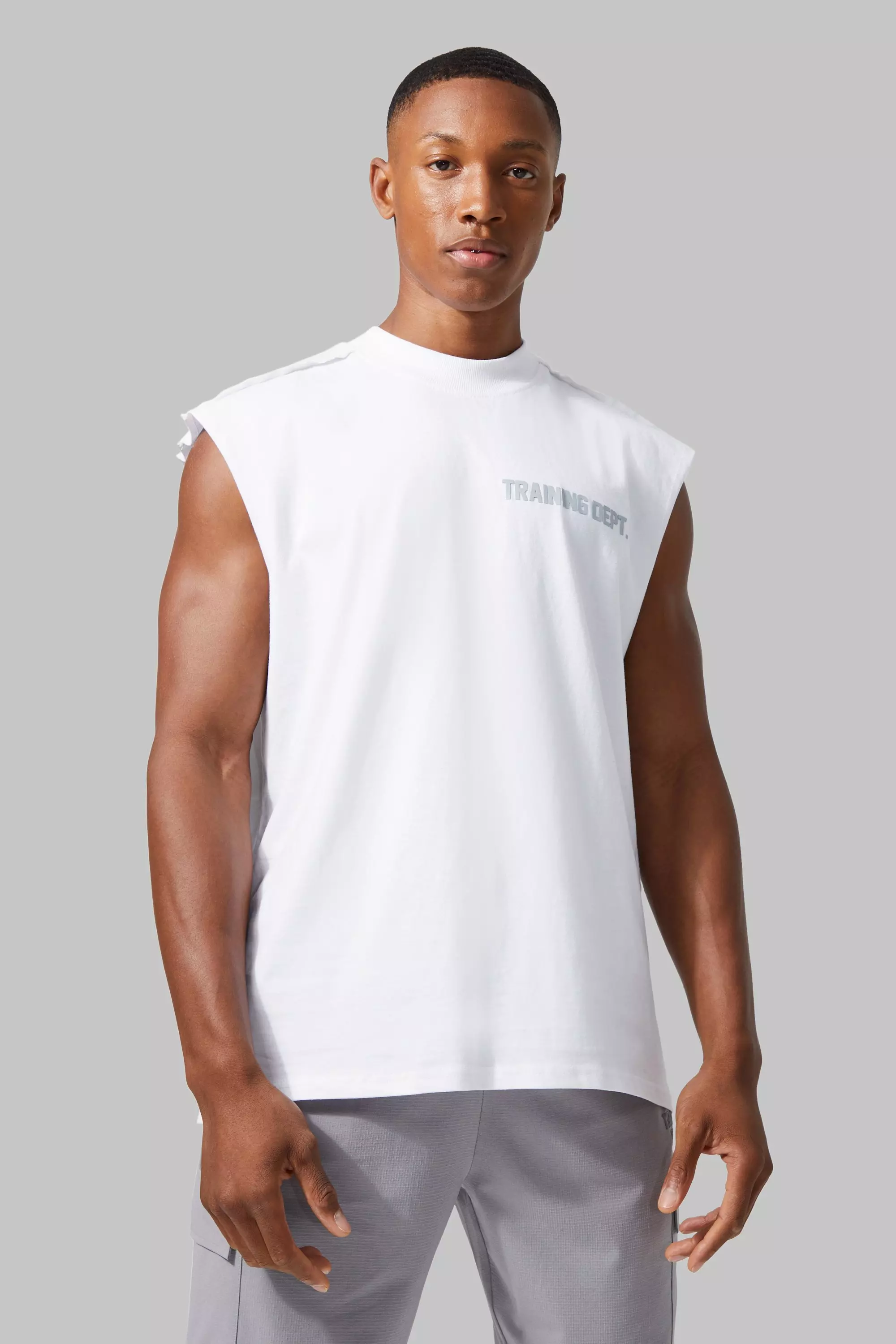 Active Training Dept Oversized Extended Tank White