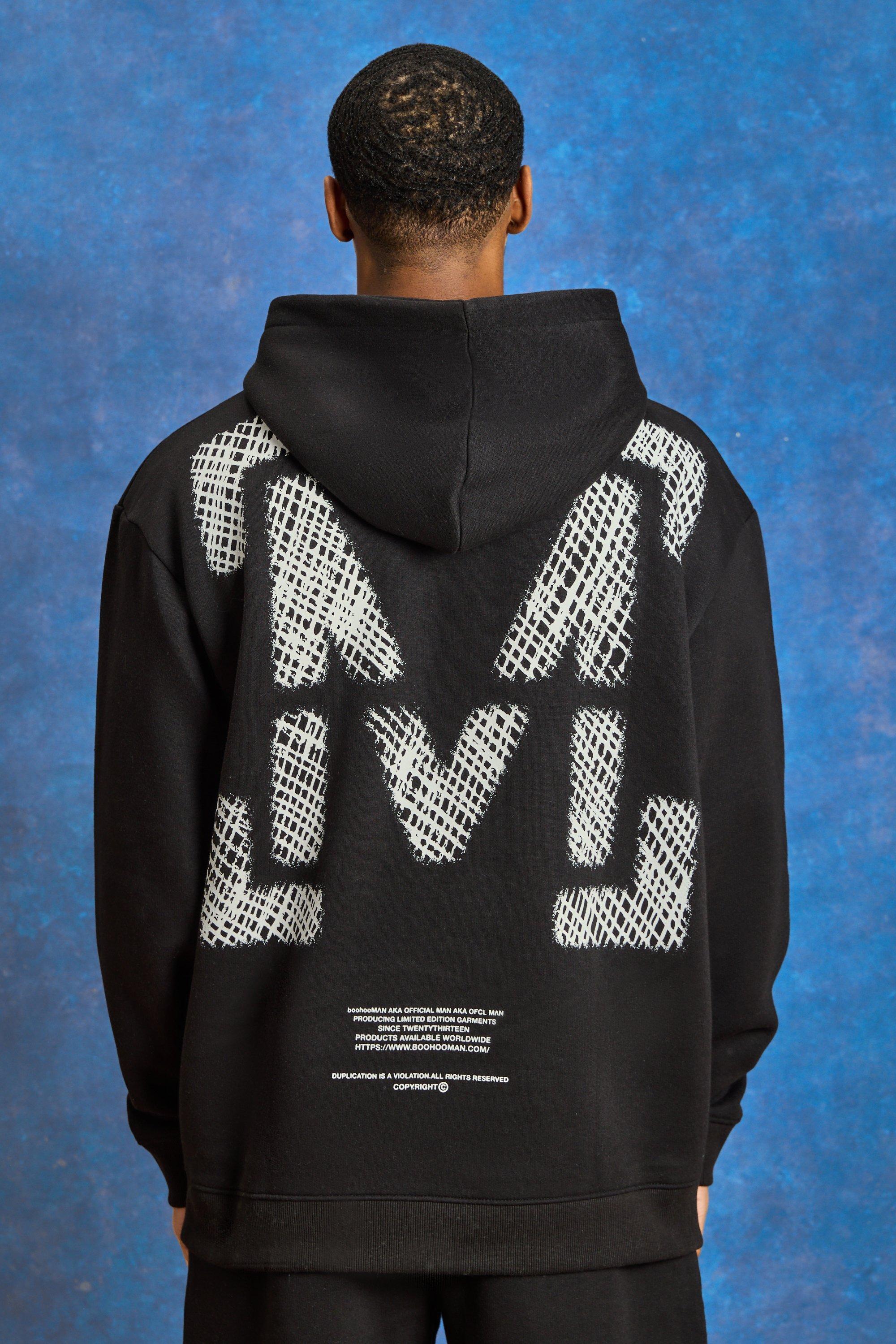 Nfl Oversized Multi Team Badge Hoodie | boohooMAN