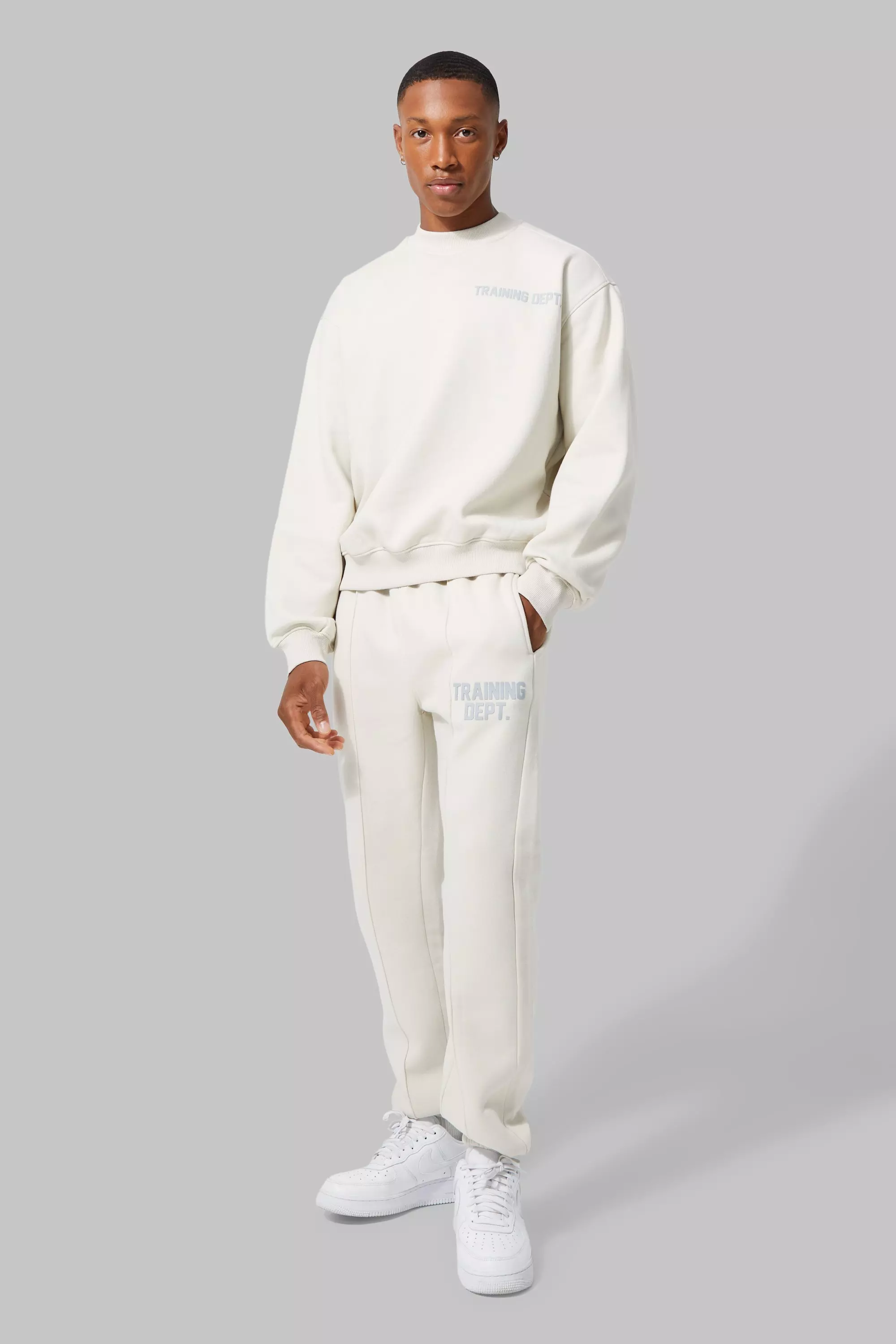 Light grey Active Training Dept Boxy Sweat Tracksuit alternative image