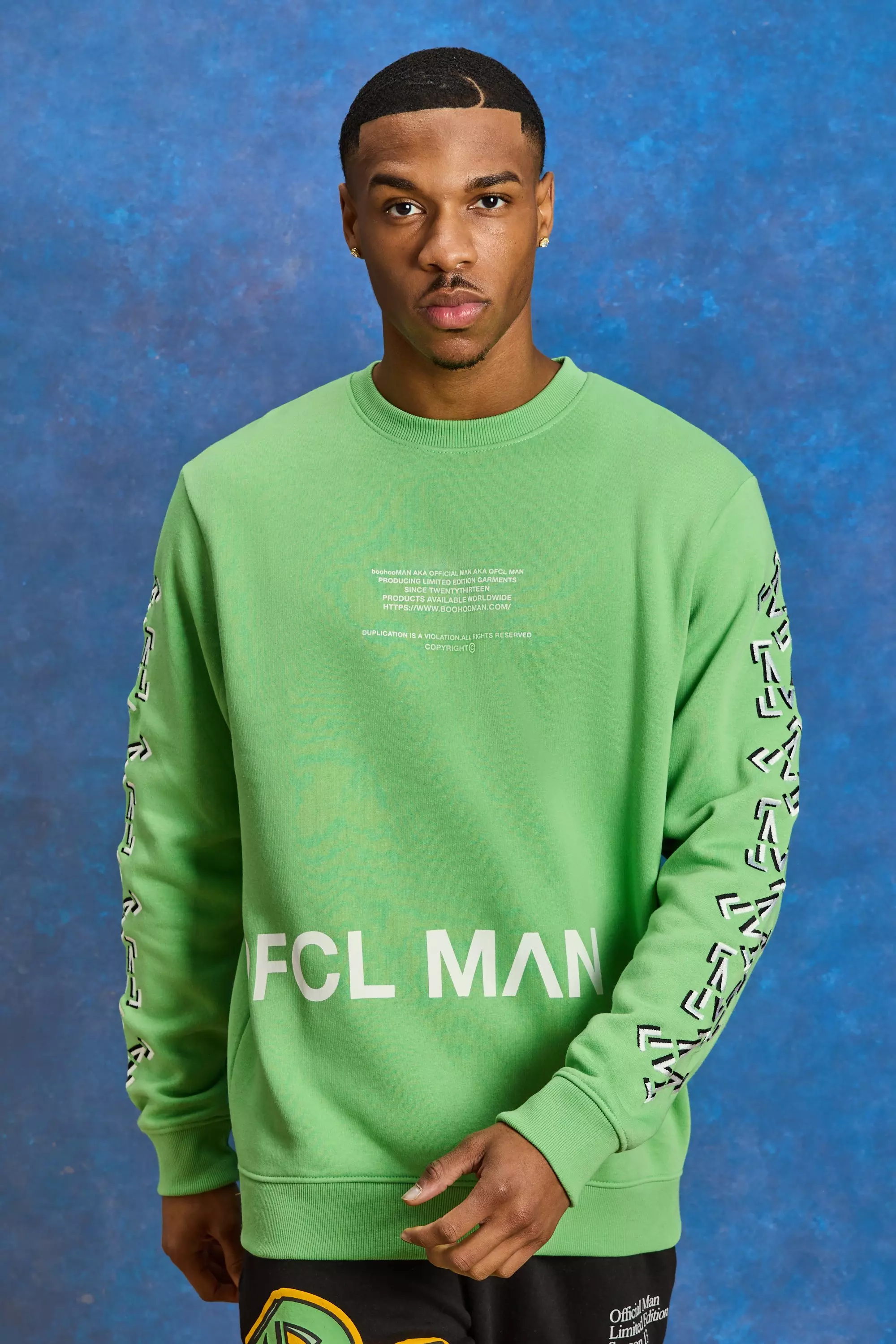 Oversized M Graphic Sweatshirt boohooMAN