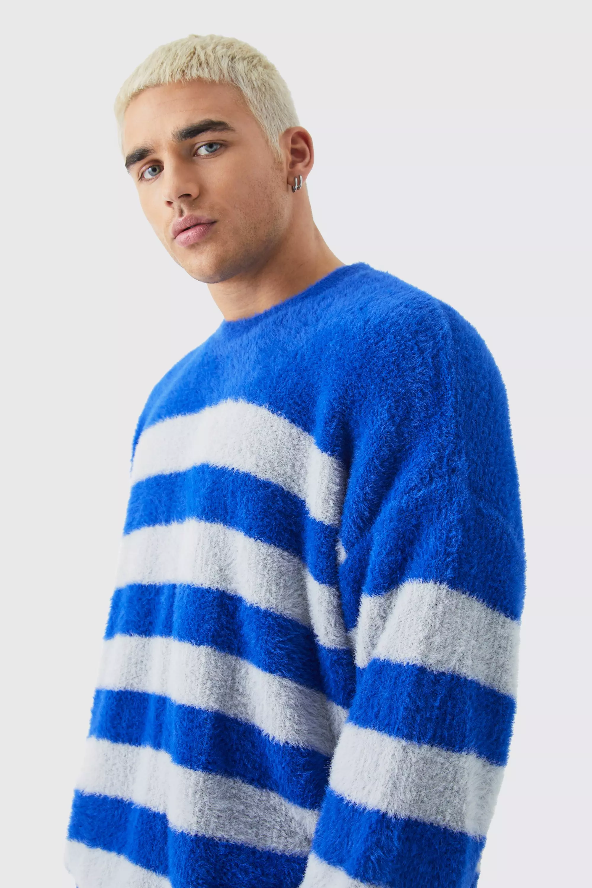 Oversized striped jumper hotsell