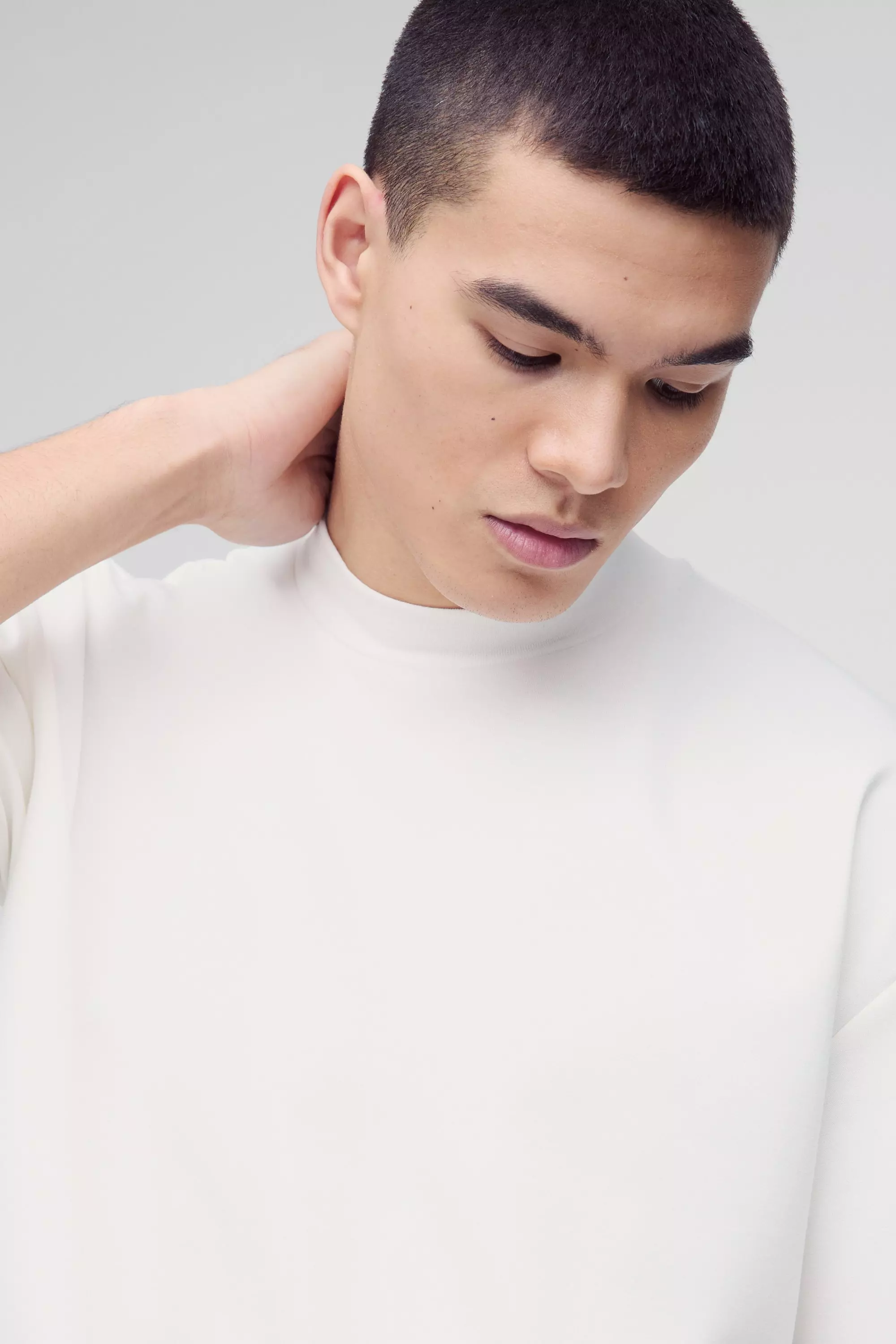 Ecru Oversized Super Dik Premium T-Shirt alternatieve afbeelding