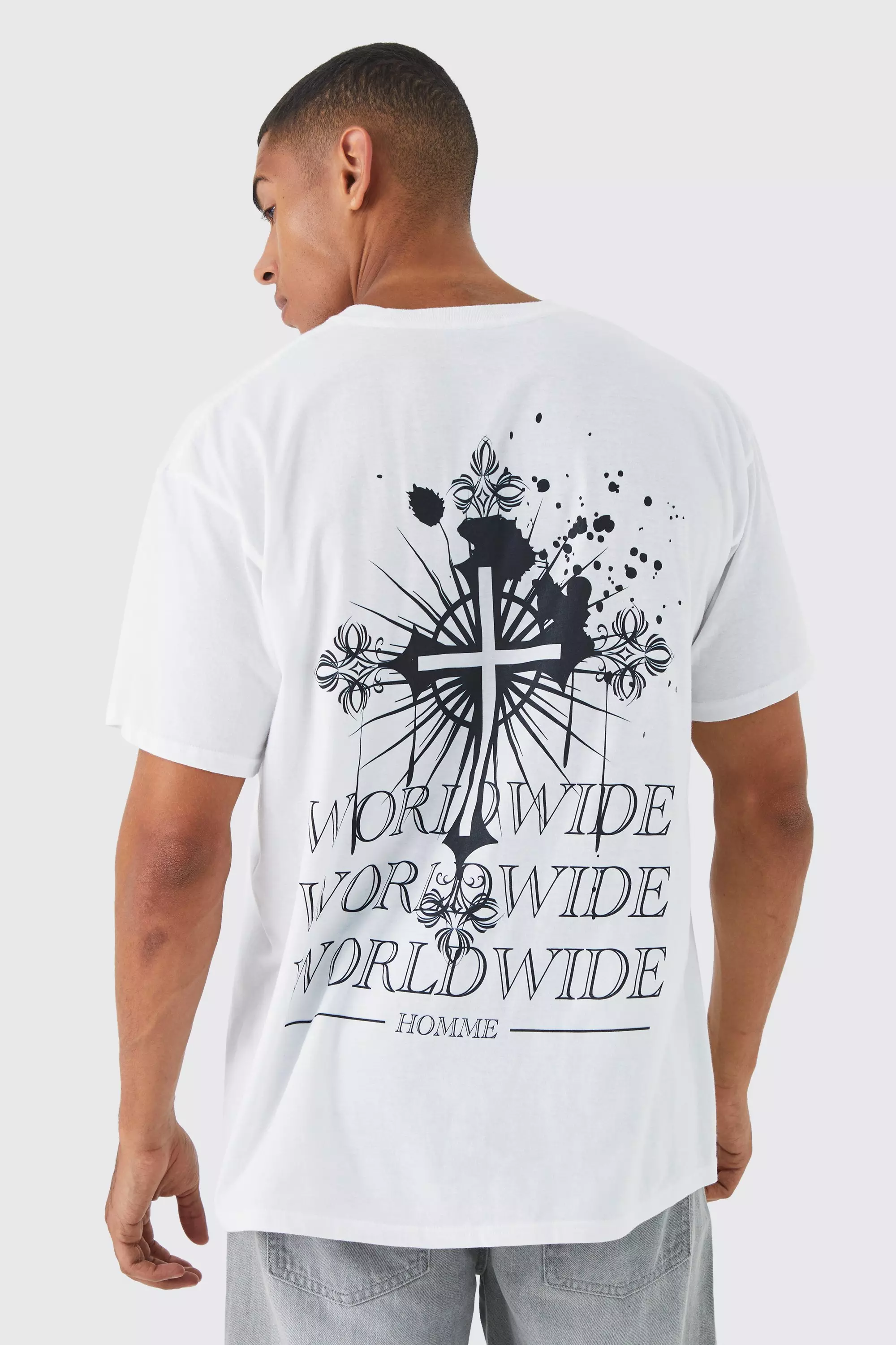 White Oversized Worldwide T-shirt alternative image