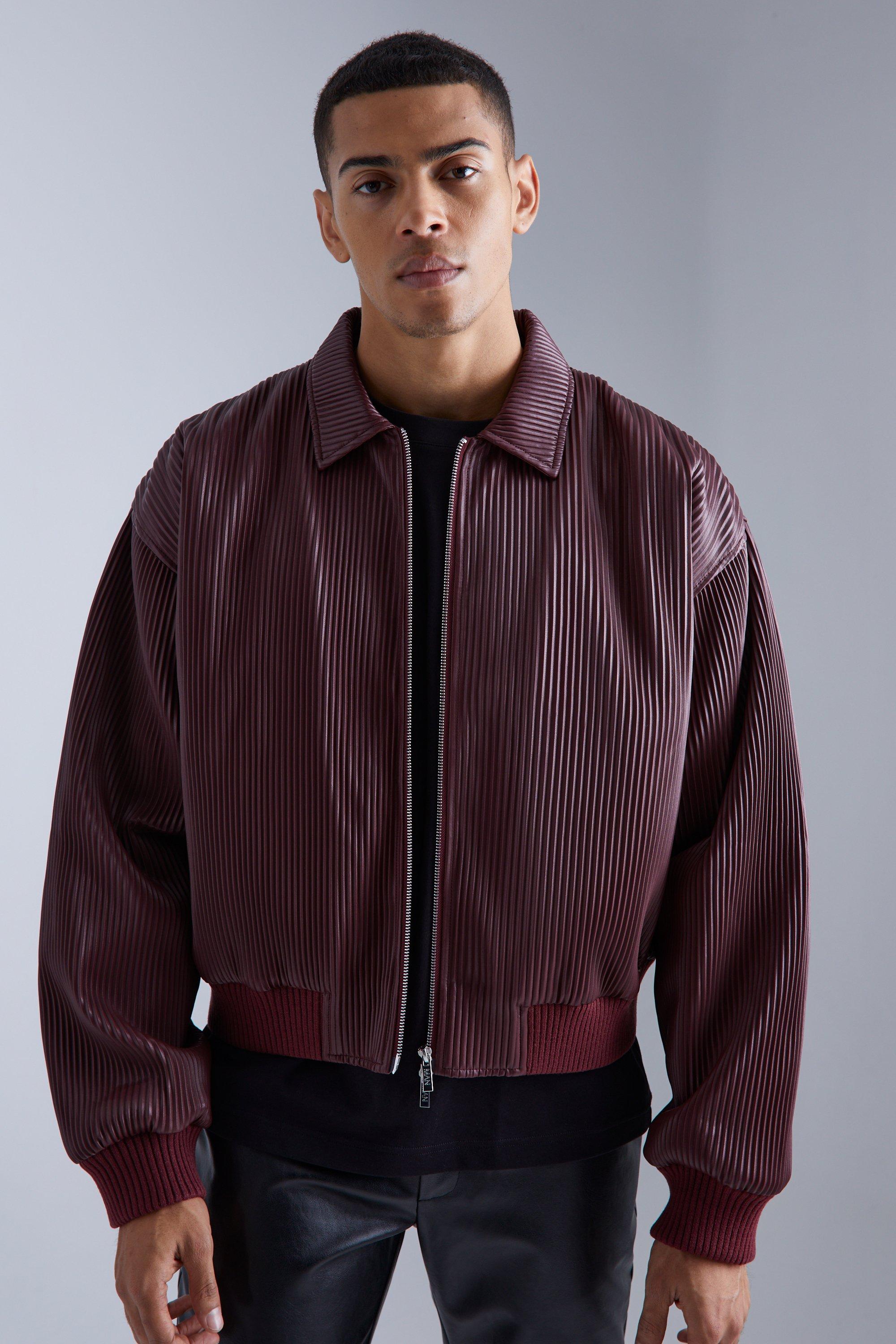 Burgundy Harrington Jacket