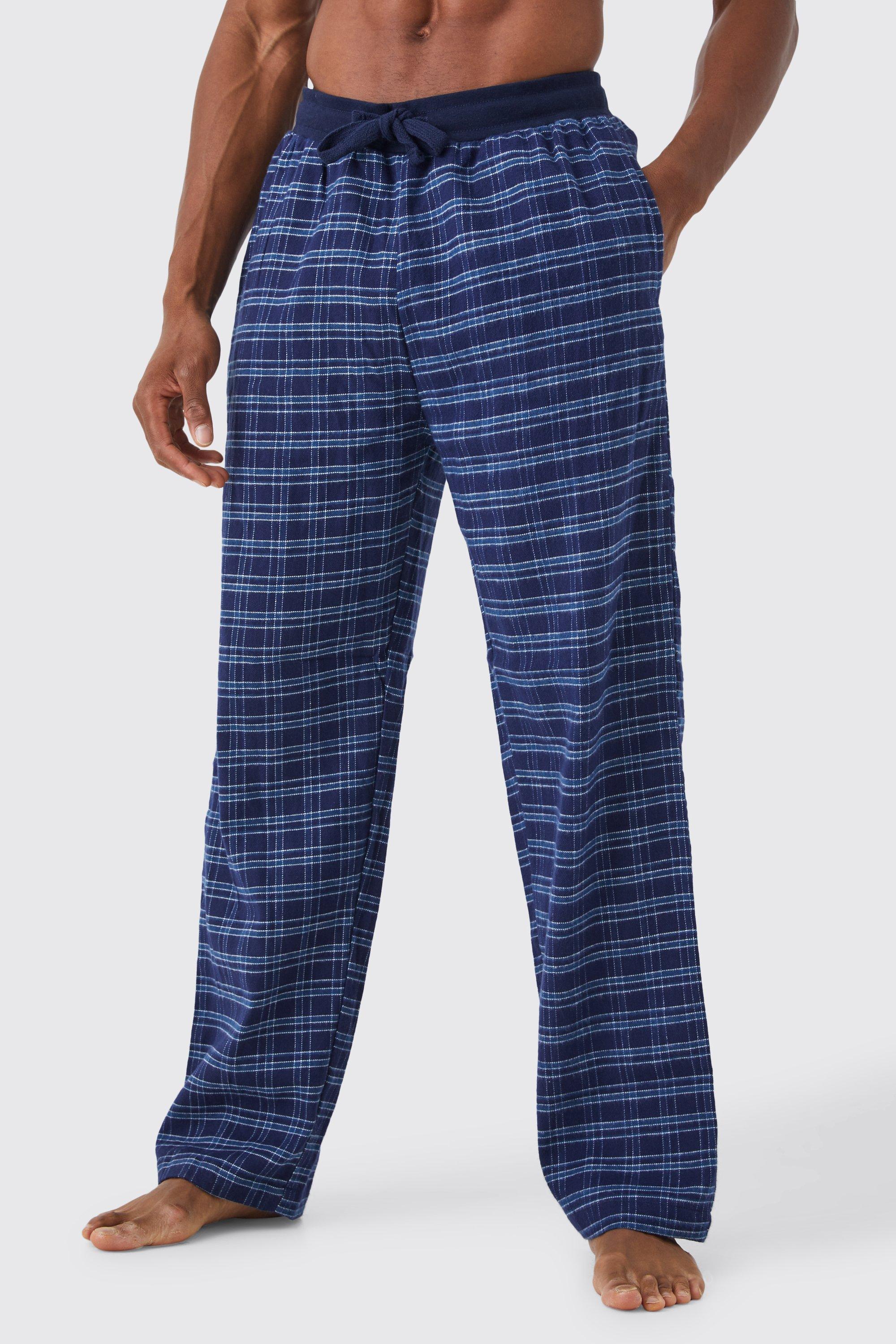 Cuffed check best sale pyjama bottoms