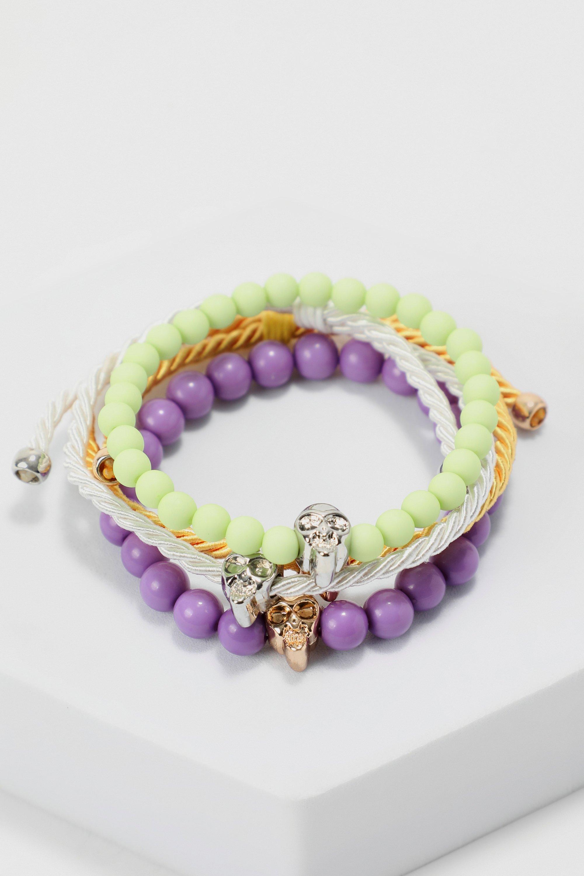 Mens Pastel Pearl Bracelet | Nialaya