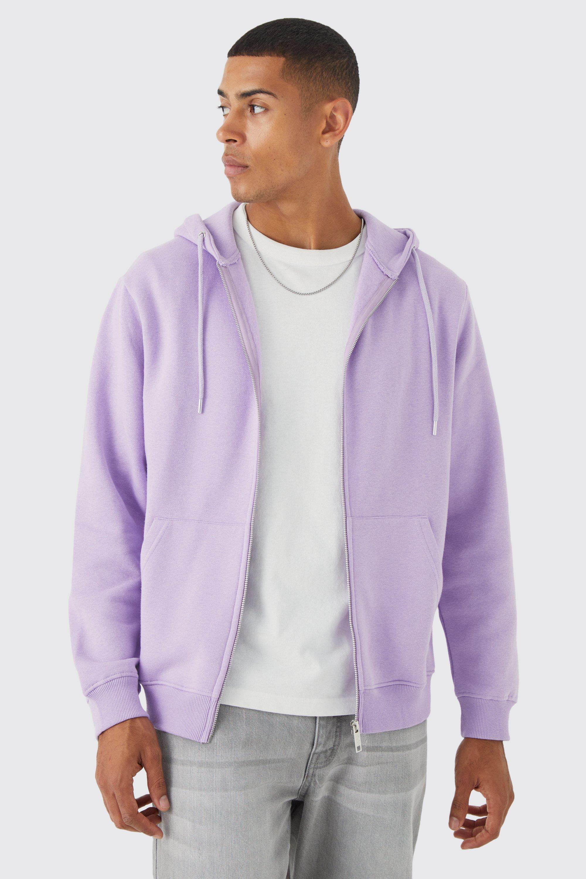 Lilac zip up hoodie new arrivals