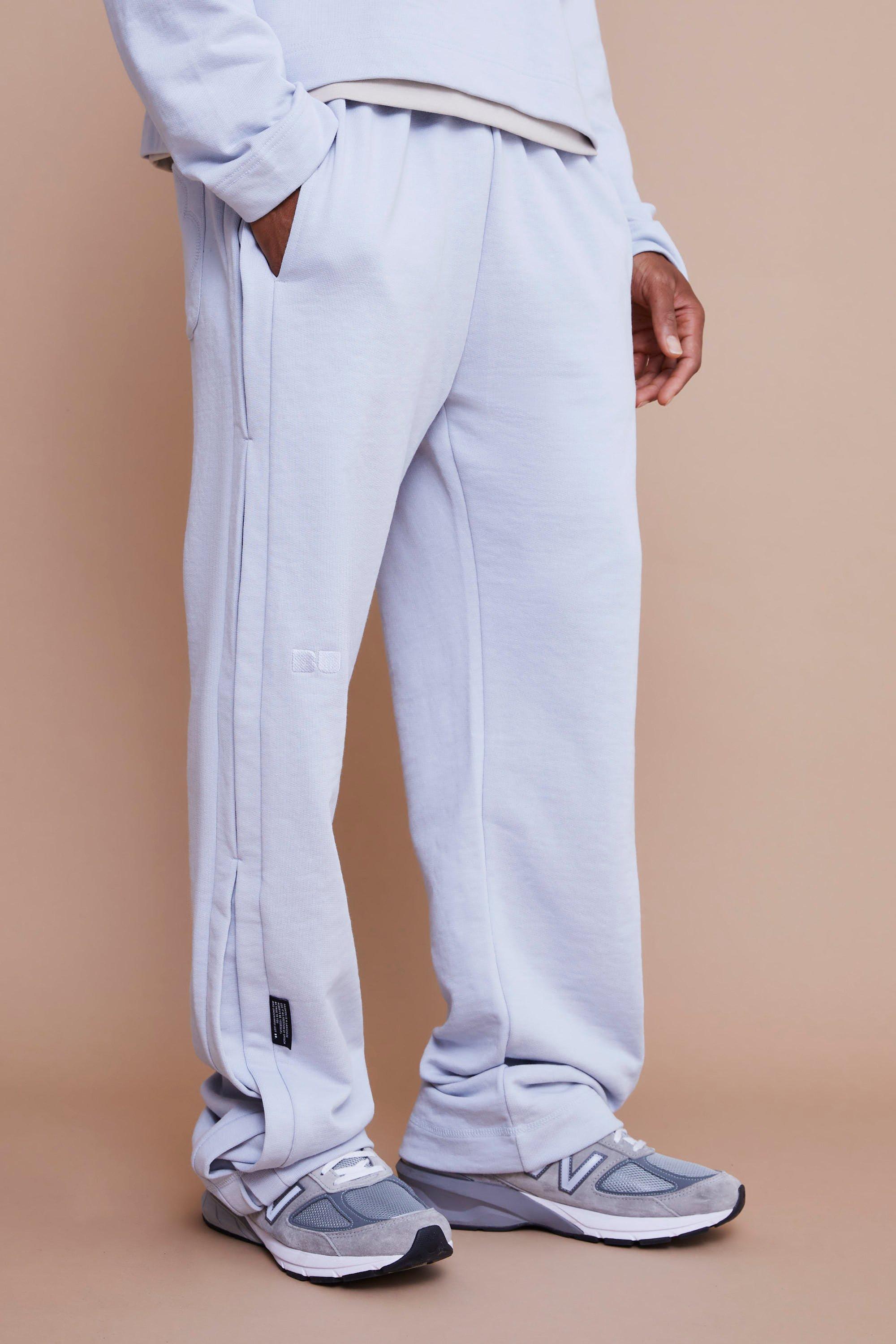 Relaxed Fit Side Pleat Heavyweight Sweatpants | boohooMAN USA