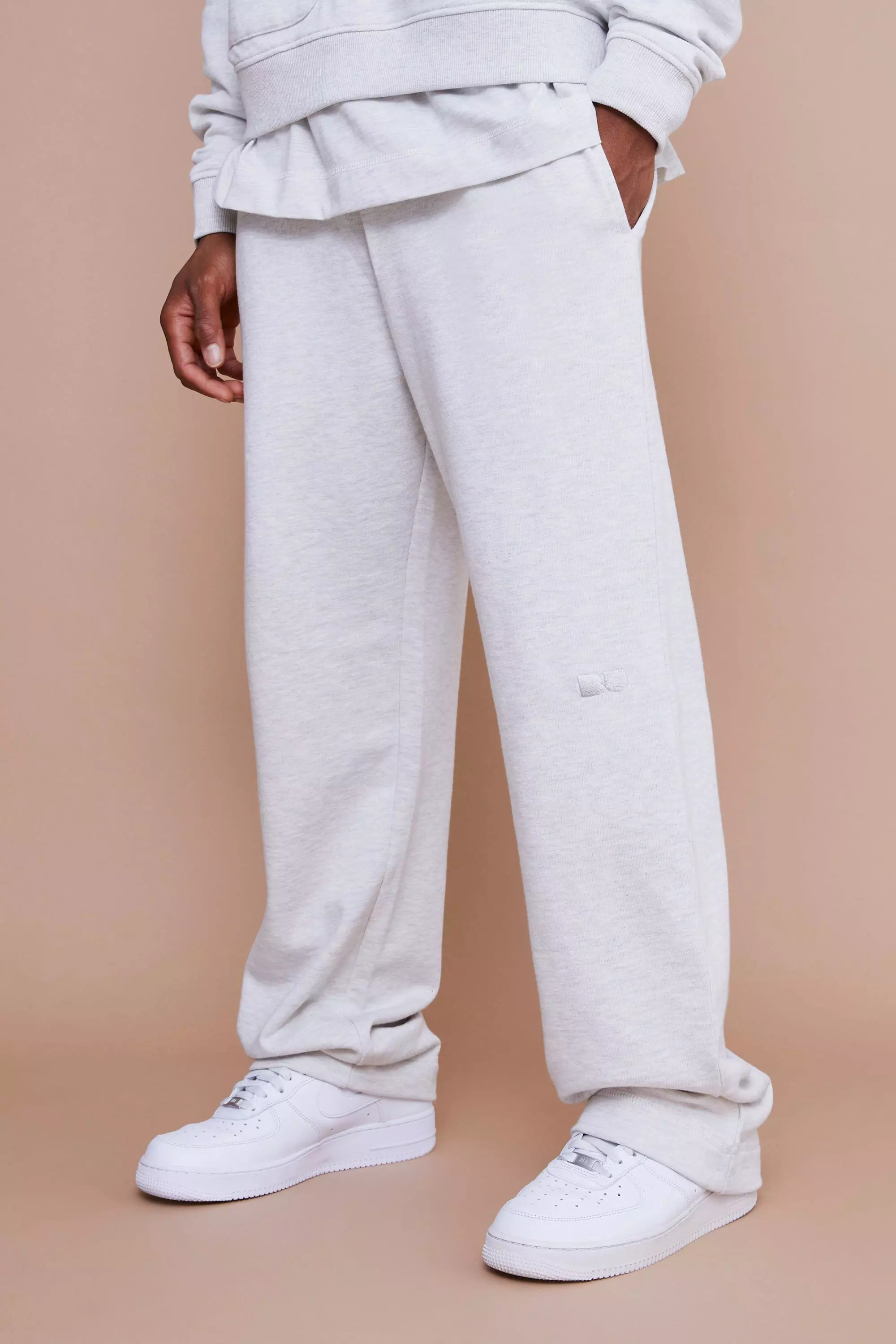 Relaxed Fit Boxer Waist Heavyweight Sweatpants Ash grey