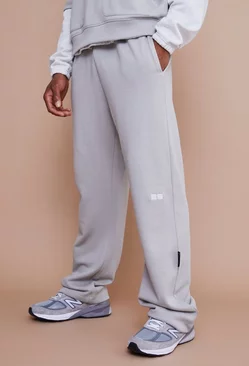 Grey Relaxed Fit Boxer Waist Heavyweight Sweatpants