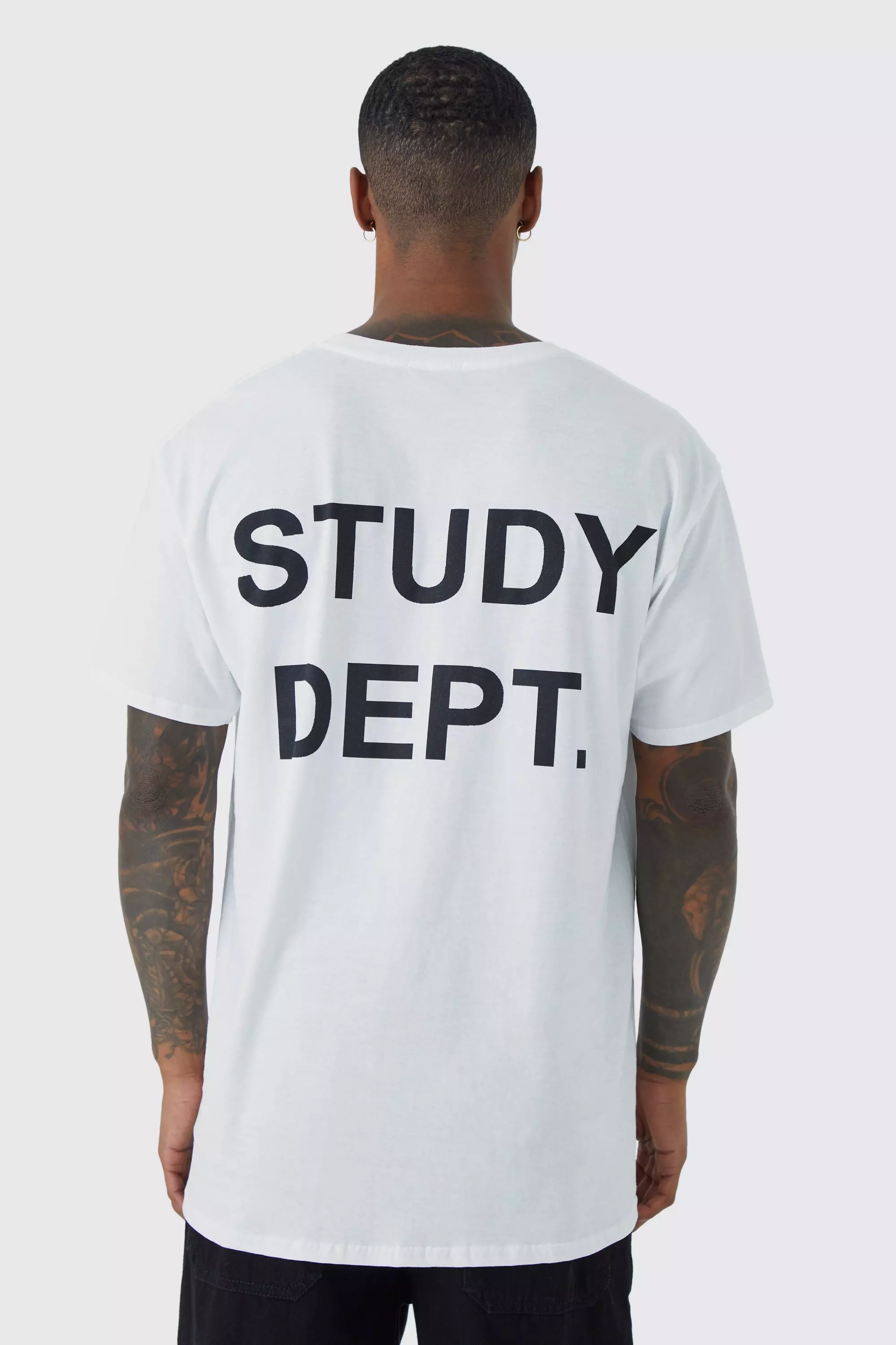 Oversized Student Slogan T-shirt White
