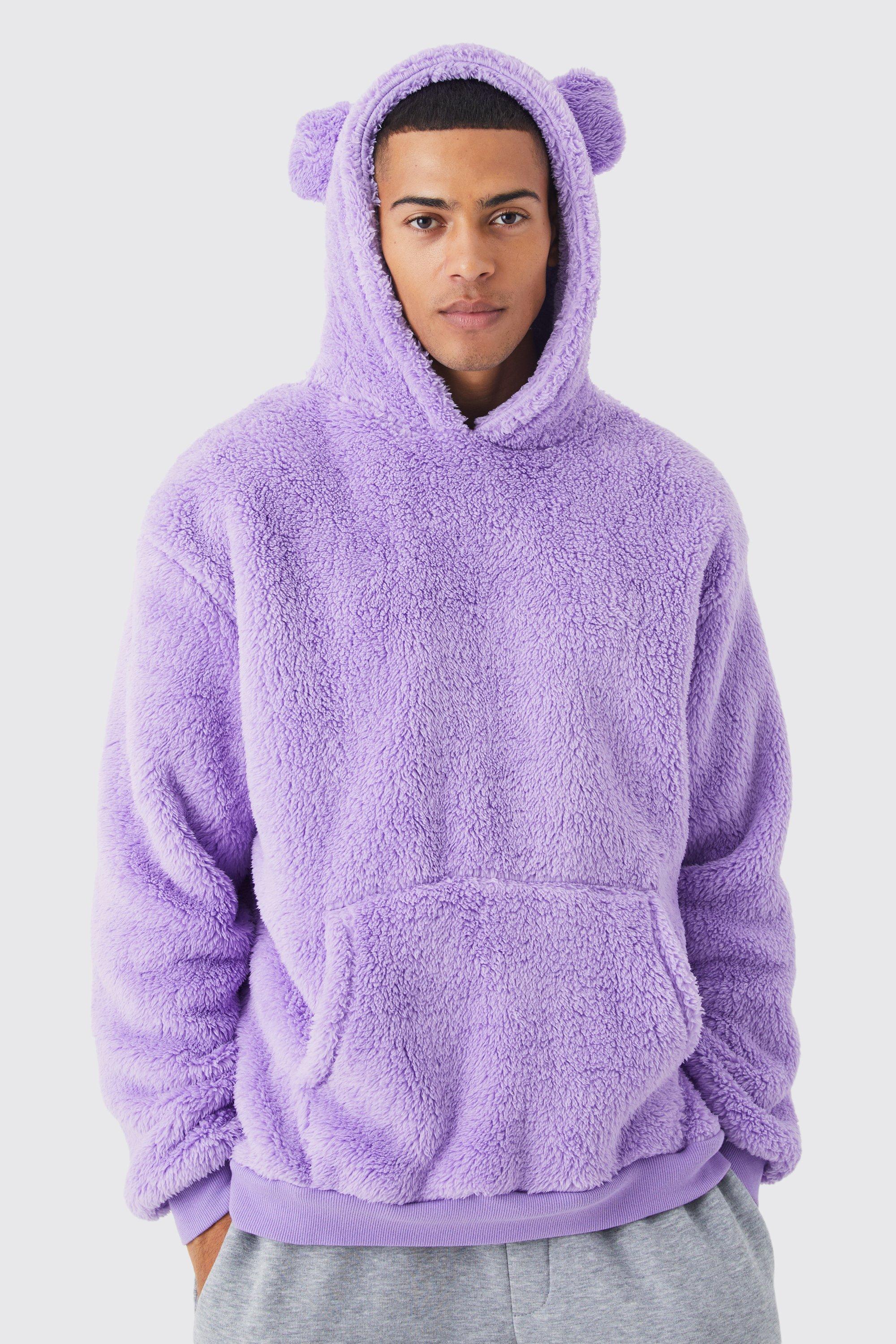 Boohooman fluffy hoodie new arrivals