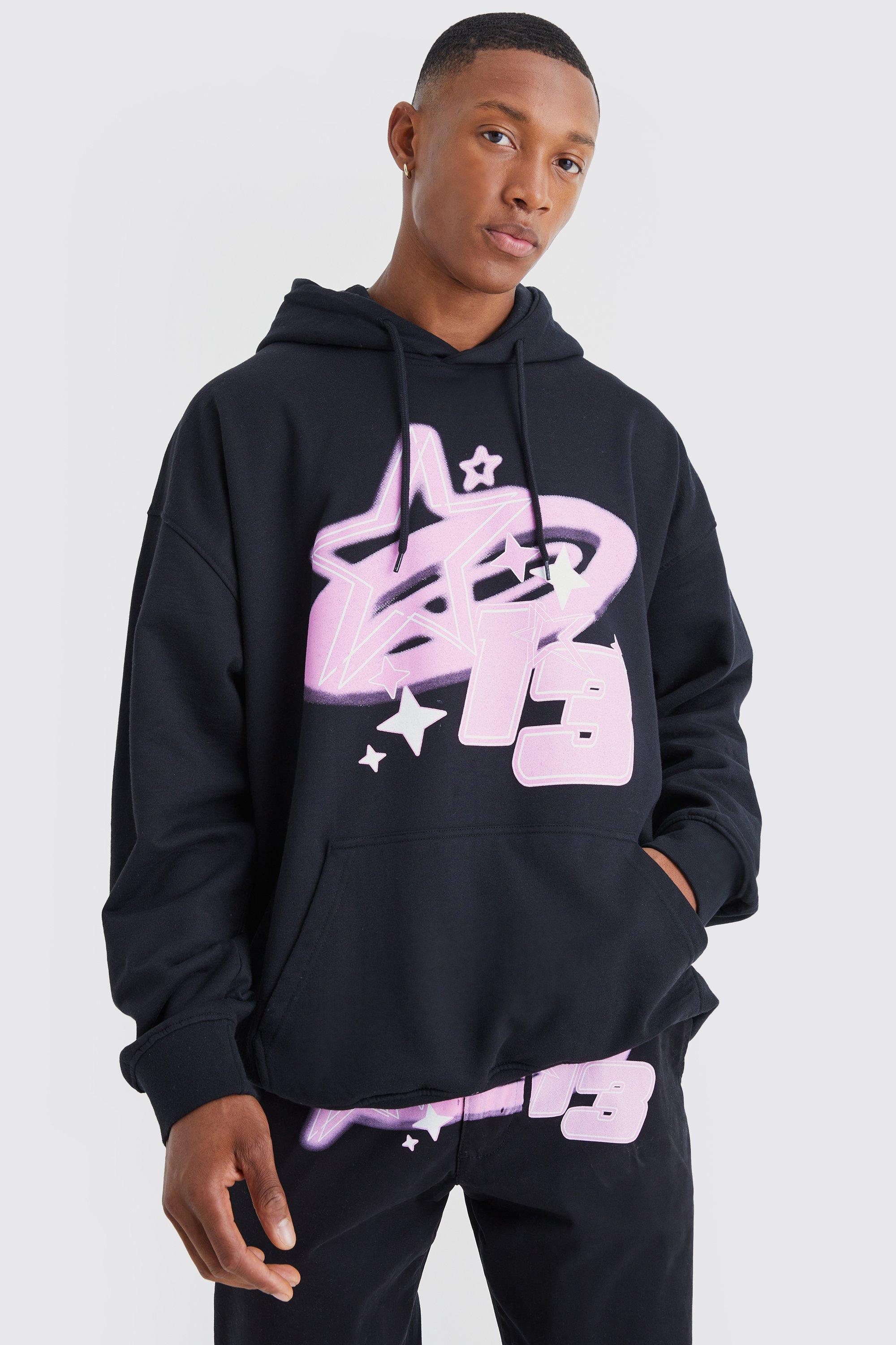 Boohooman store pink hoodie