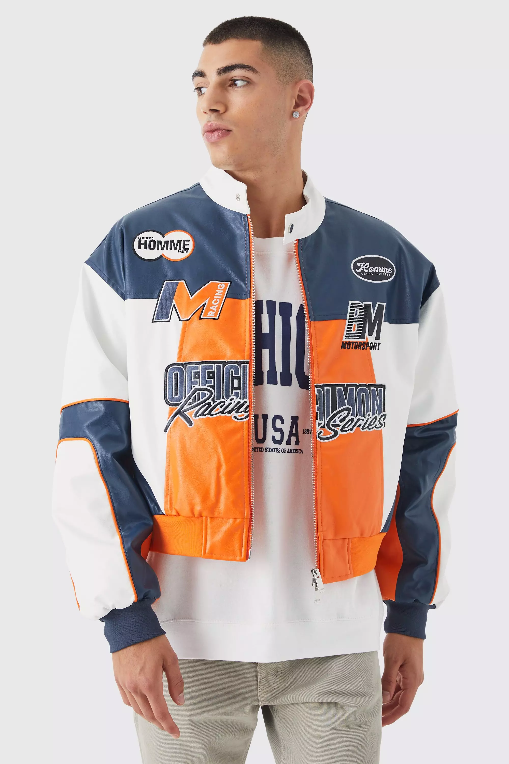 Men's Orange Jackets | Men's Orange Coats | boohooMAN USA