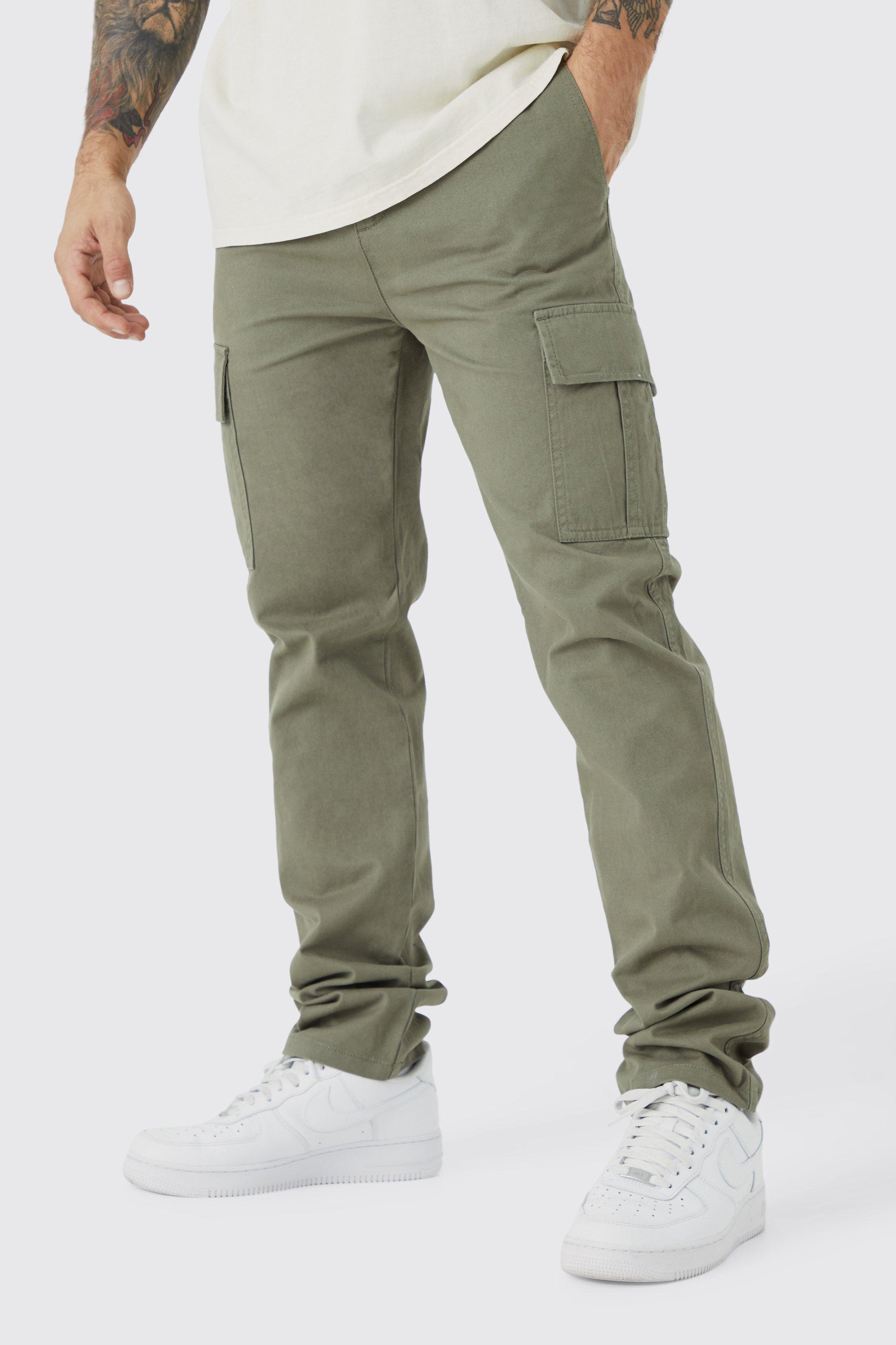 Topman straight leg cargo jogger in brown